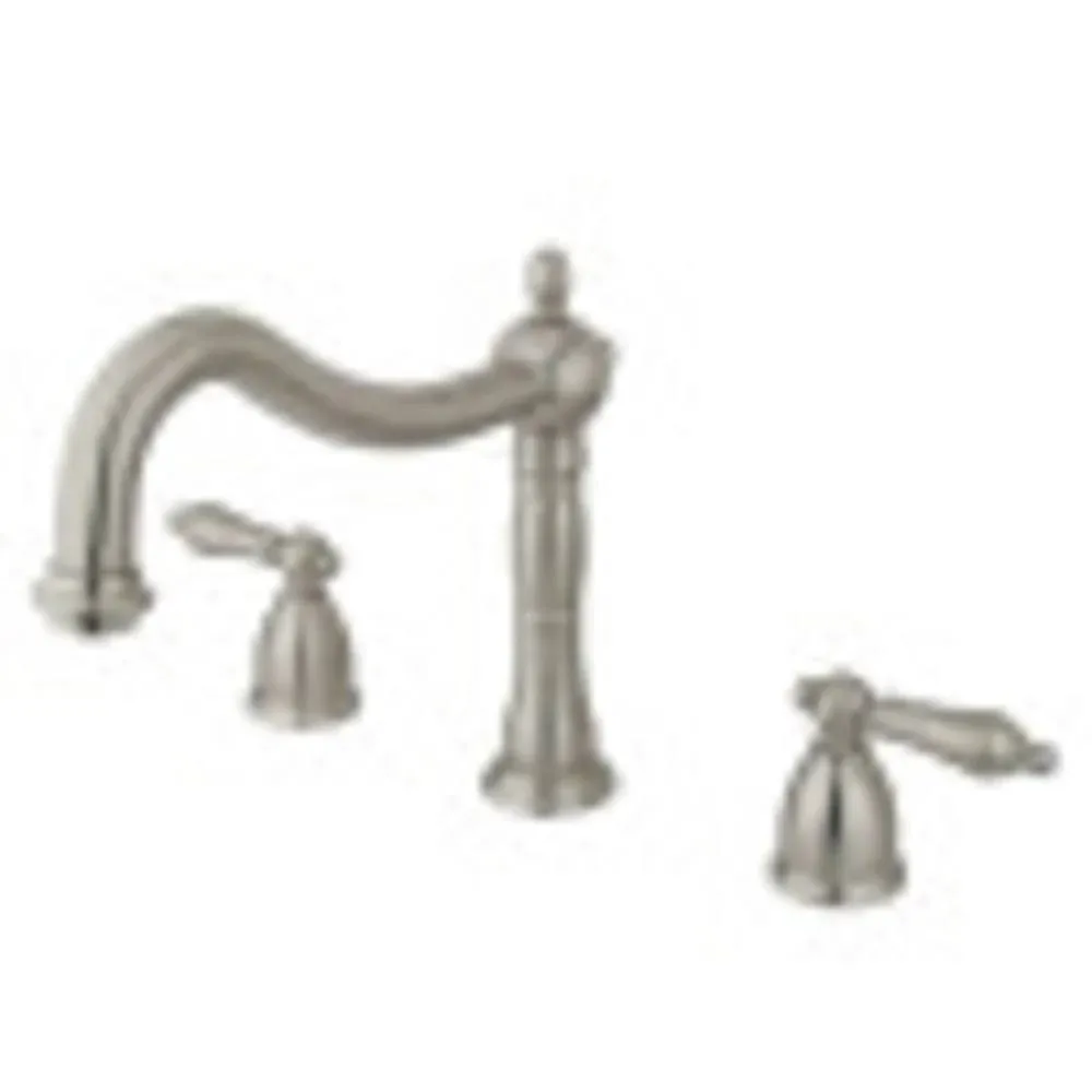 Kingston Brass KS1348AL Heritage Roman Tub Faucet, Brushed Nickel - Kingston Brass KS1348AL