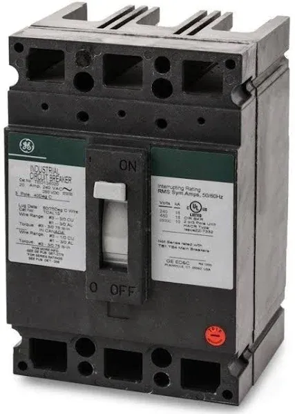 General Electric TED134020 Circuit Breaker