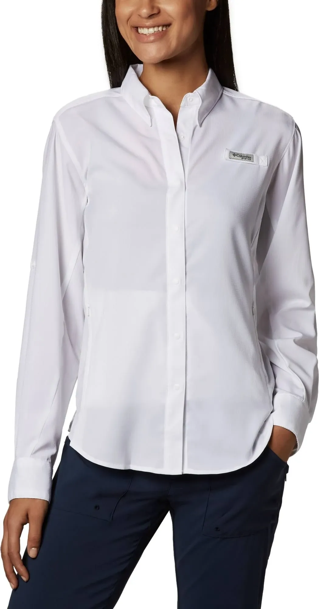 Columbia PFG Tamiami II Long-Sleeve Shirt for Ladies - White - S