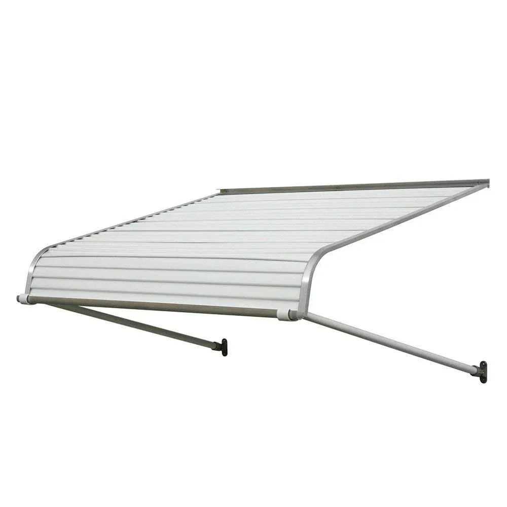 NuImage Awnings 40425 Series 2500 Aluminum Door Canopy with Support Arms, 40 