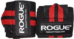 Fitness Wrist Wraps Black/Red|Rogue Fitness Wrist Wraps (Black/Red, 18")