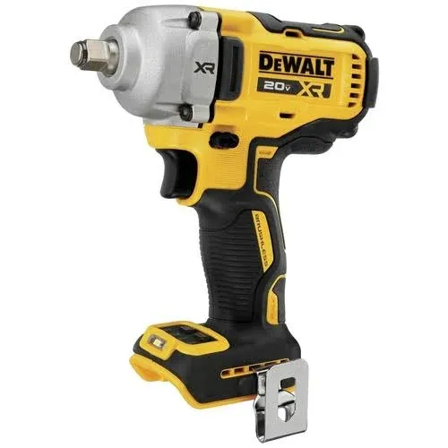 DEWALT 20V MAX Cordless Impact Wrench, 1/2" Hog Ring, Includes LED Work Light and Belt Clip, Bare Tool Only (DCF891B)