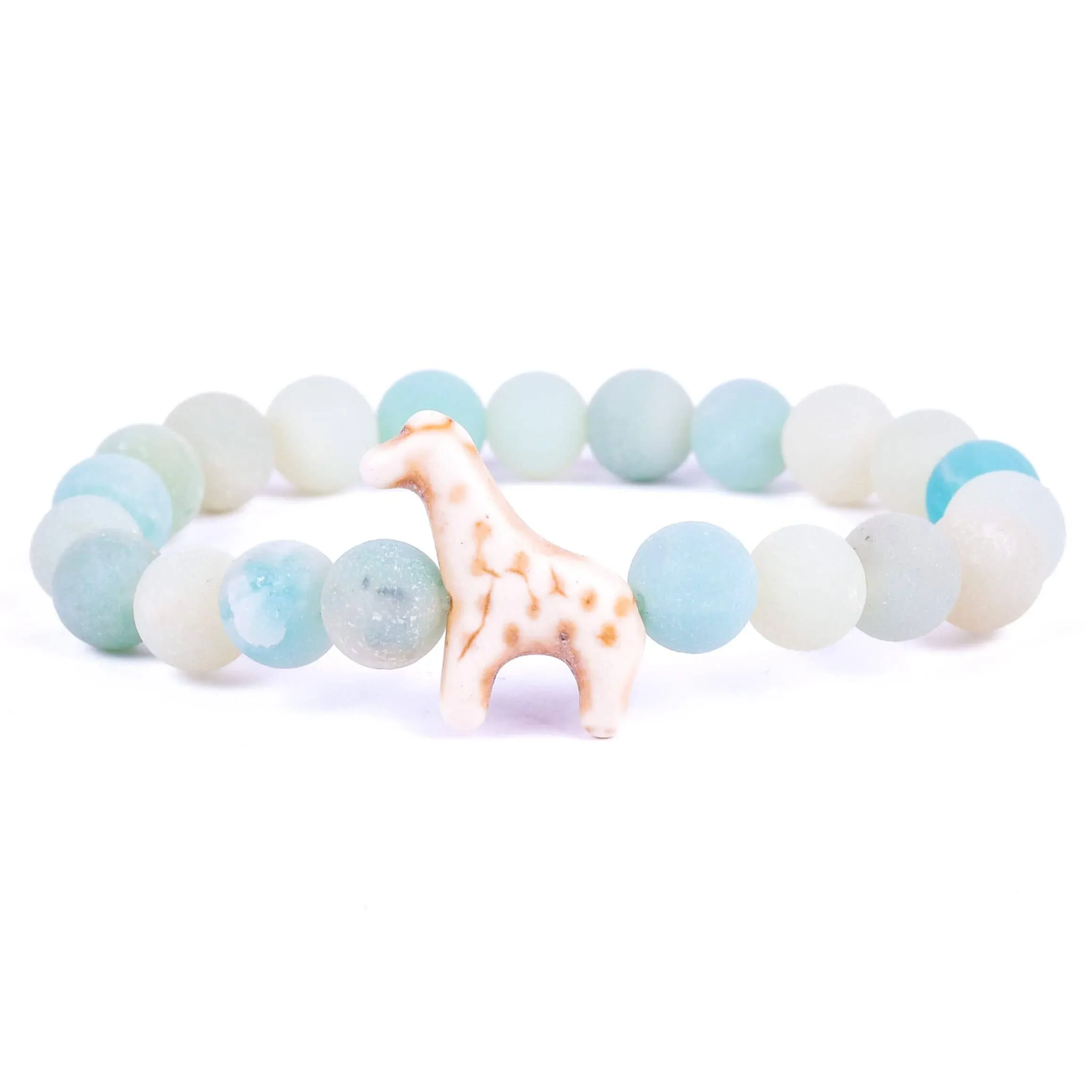 Fahlo Giraffe Tracking Bracelet, Elastic, Supports Somali Giraffe Project, One Size Fits Most for Men and Women (Sky Stone)