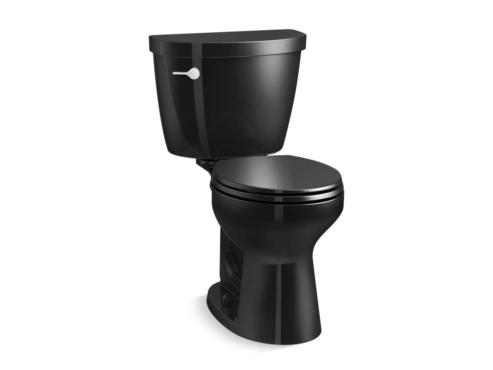 Kohler Cimarron ComForteeight Two-Piece Round-front 1.28 GPF chair height toilet