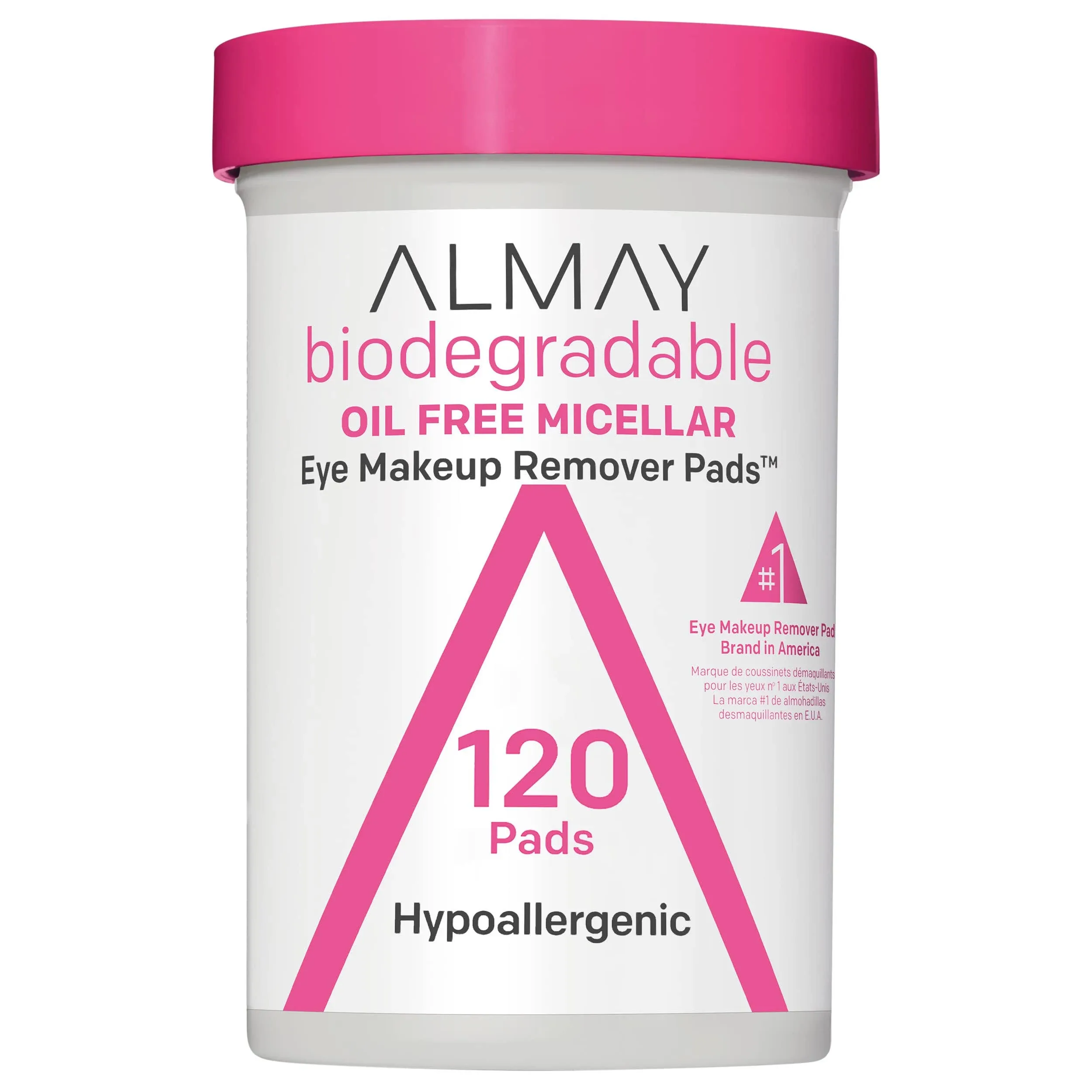 Almay Makeup Remover Pads, Micellar Gentle, Longwear & Waterproof, Hypoallergenic, Fragrance Free, Dermatologist & Ophthalmologist Tested, 120 Pads (Pack of 1)Almay Makeup Remover Pads, Micellar Gentle, Longwear &…