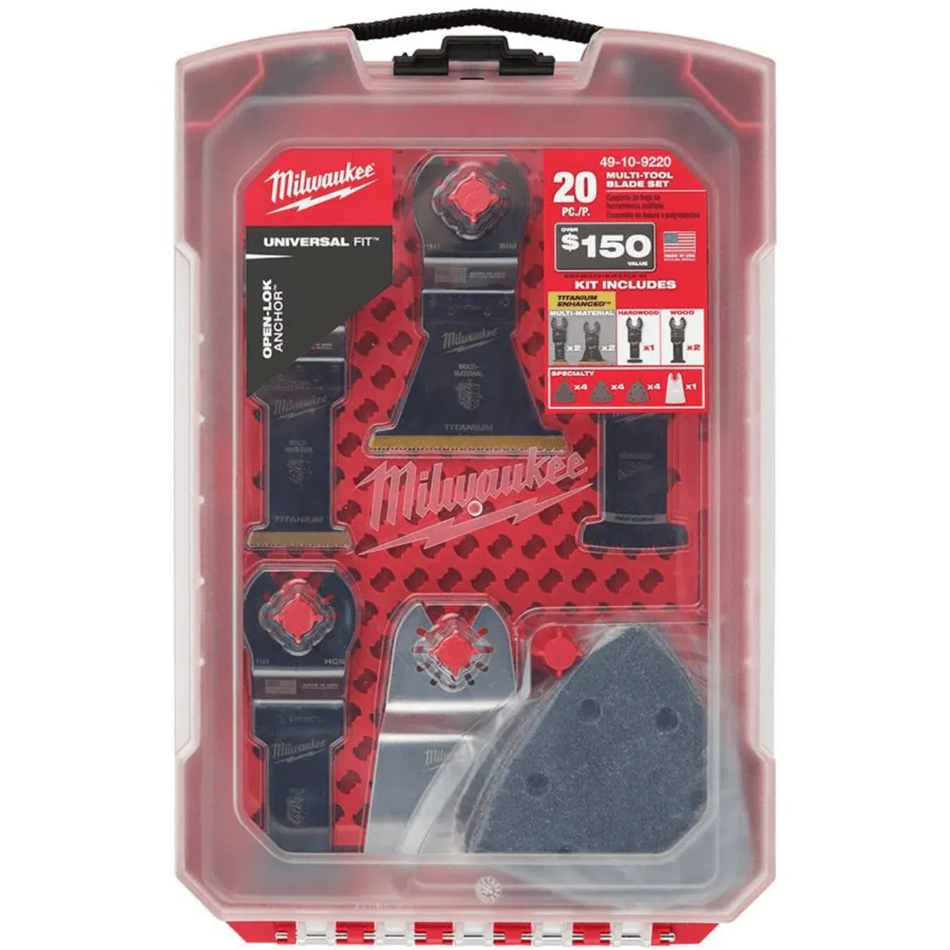 Milwaukee 49-10-9220 Oscillating Multi-Tool Blade Kit (20-Piece)