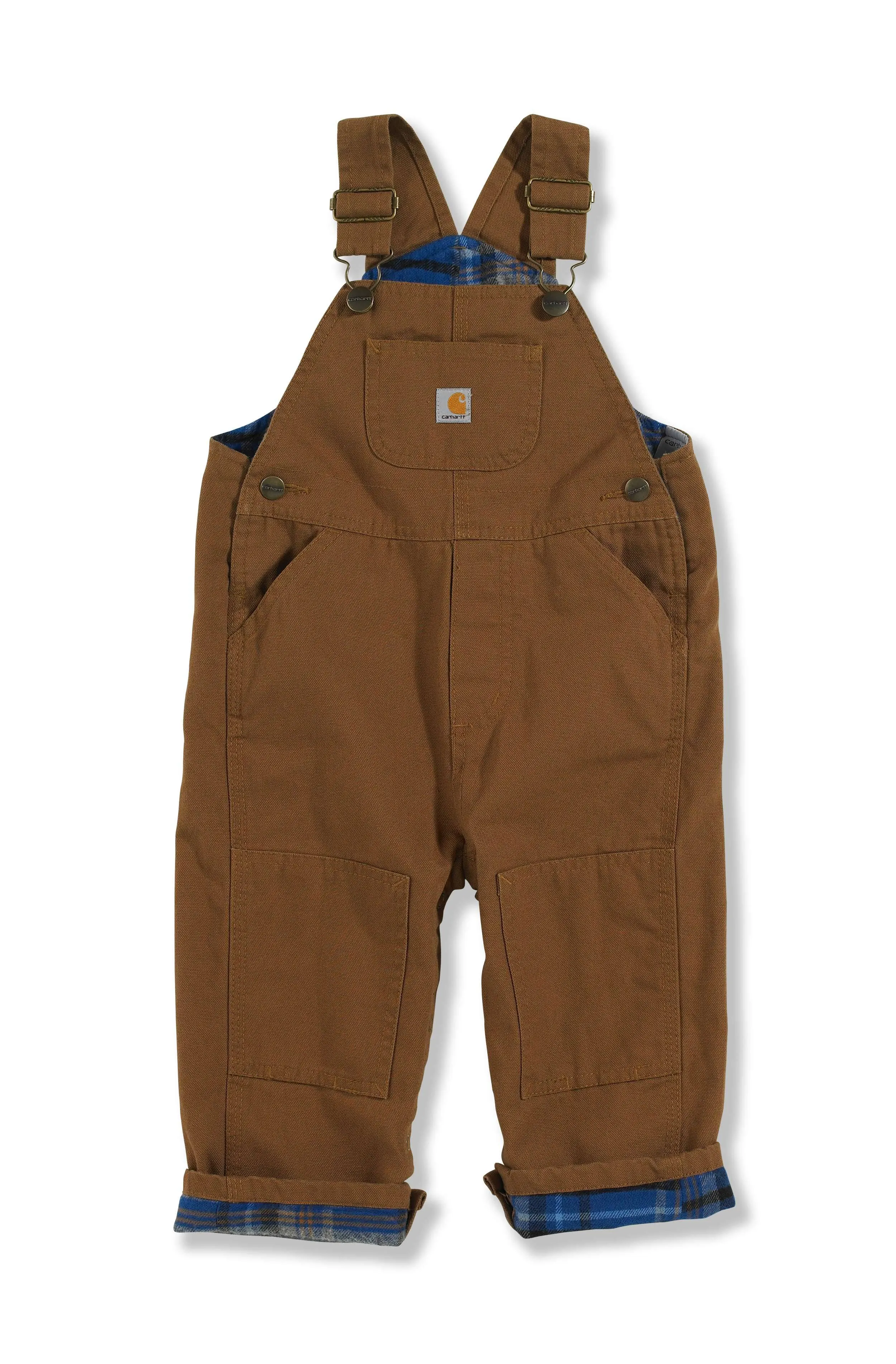 Carhartt Baby Boys' Canvas Overall Flannel Lined