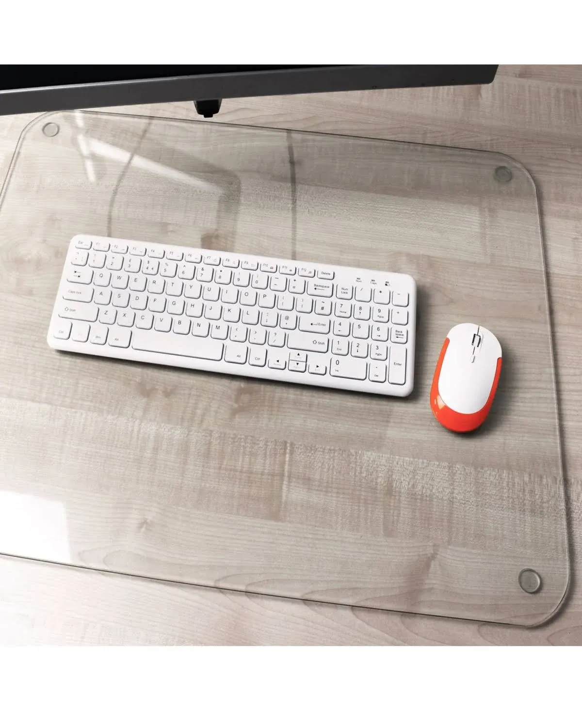 Desktex Glass Desk Pad - 19" x 24"