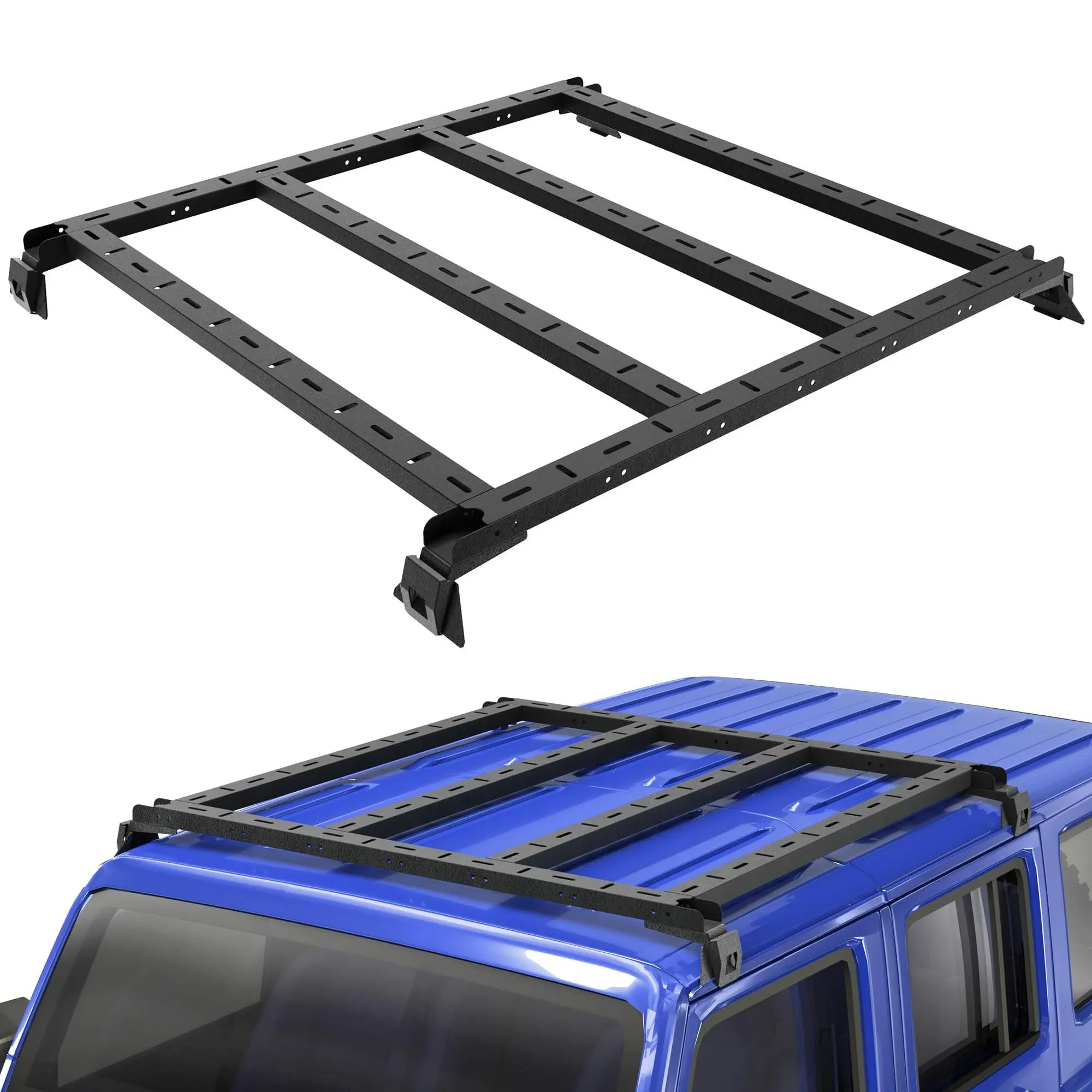 Steel Roof Rack Top Cargo Carrier for Jeep Wrangler JK JL Gladiator 2007-2023 US