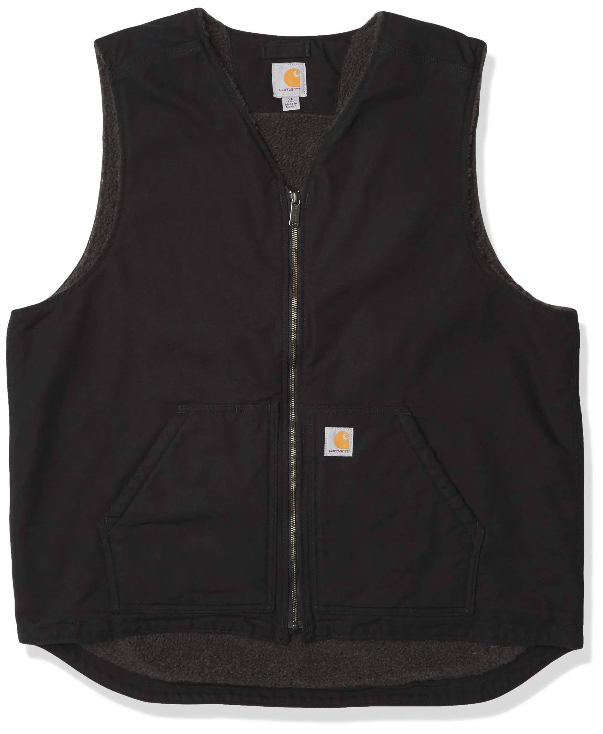 Carhartt Men's Relaxed Fit Washed Duck SherpaLined Vest