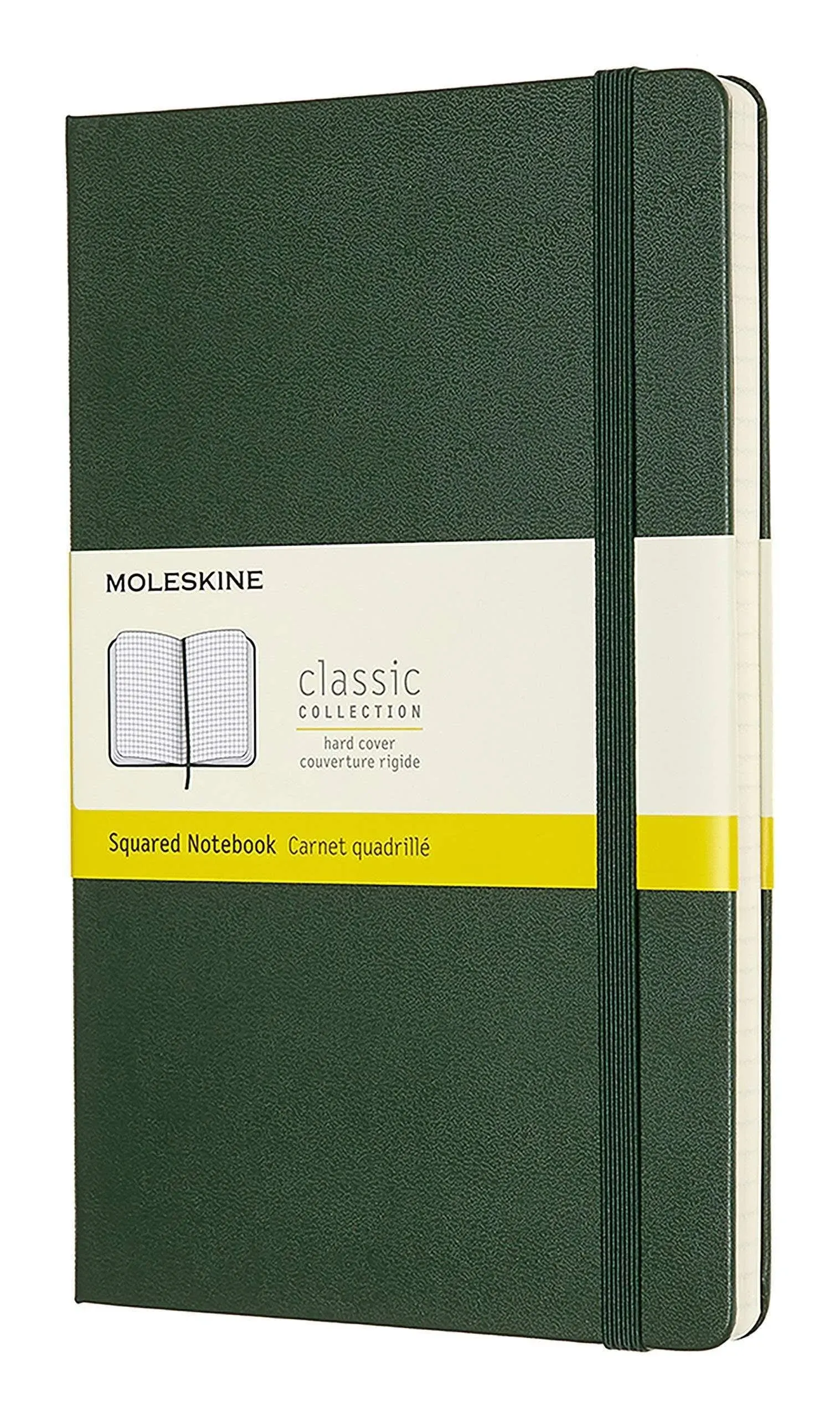 Moleskine Notebook, Large, Squared, Myrtle Green, Hard