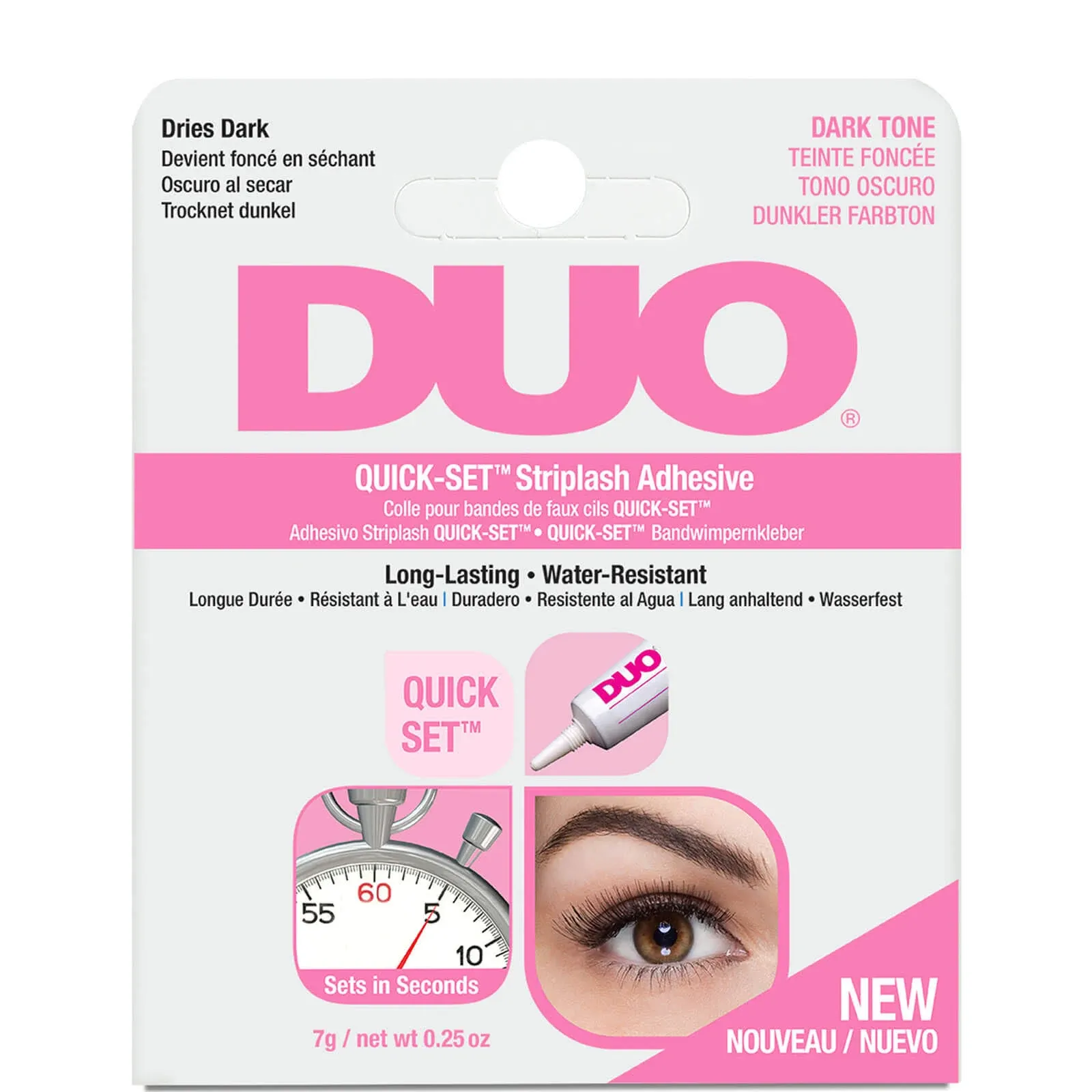 DUO Striplash Adhesive Dark Tone Blends With Black Or Brown Lashes Glue Lot of 6