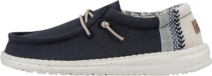 Hey Dude Boys Wally Youth Washed Canvas Casual Shoes