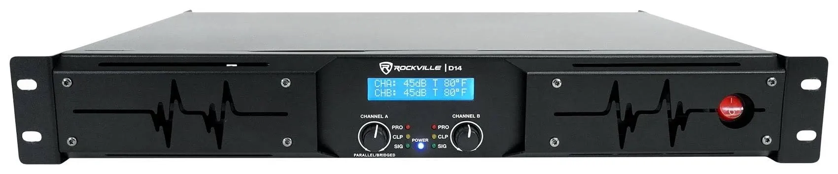 Rockville D14 7000w Peak/2000w RMS Class D 2 Channel Power Amplifier P