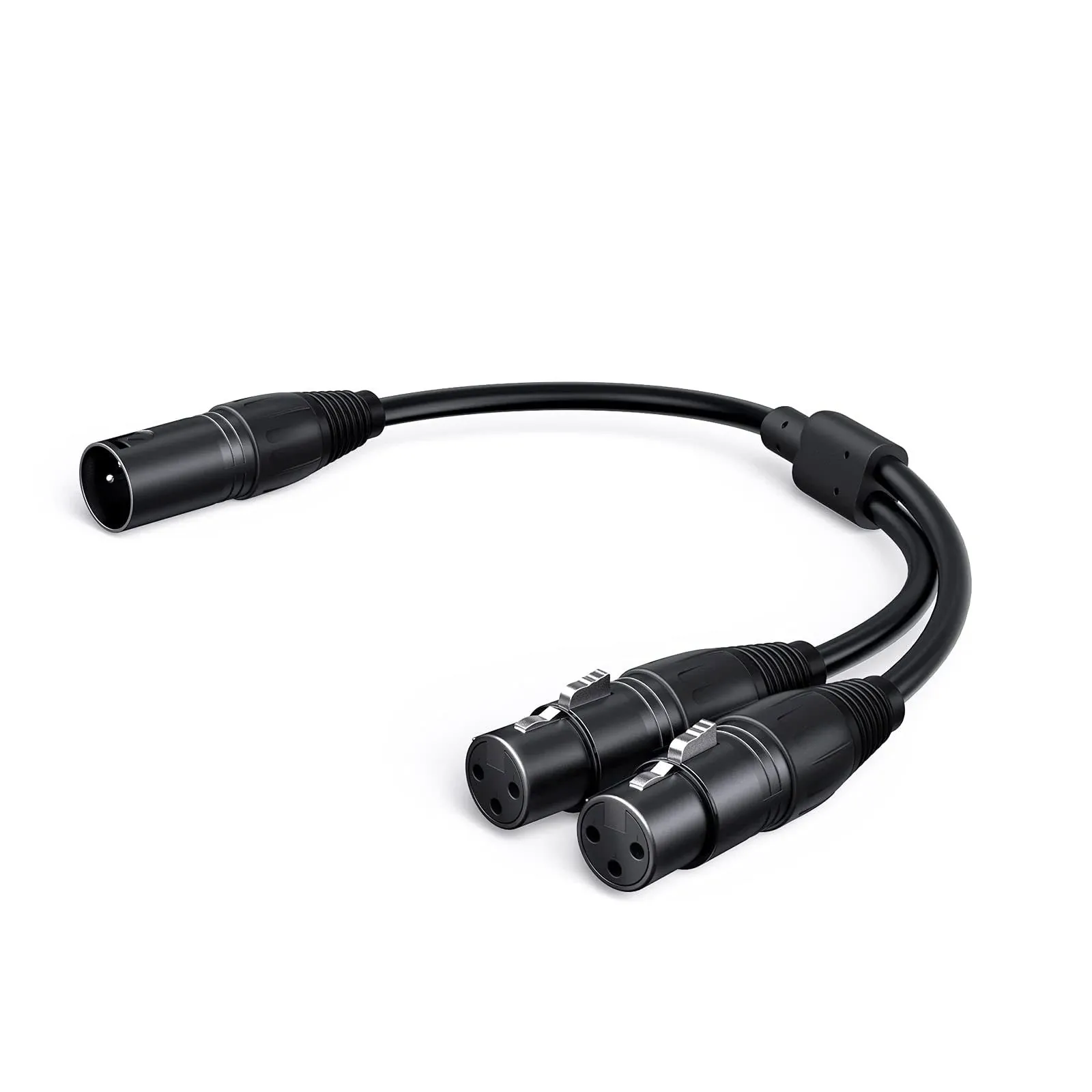 CableCreation XLR Male to Dual XLR Female Y Splitter 3Pin Balanced Microphone ...