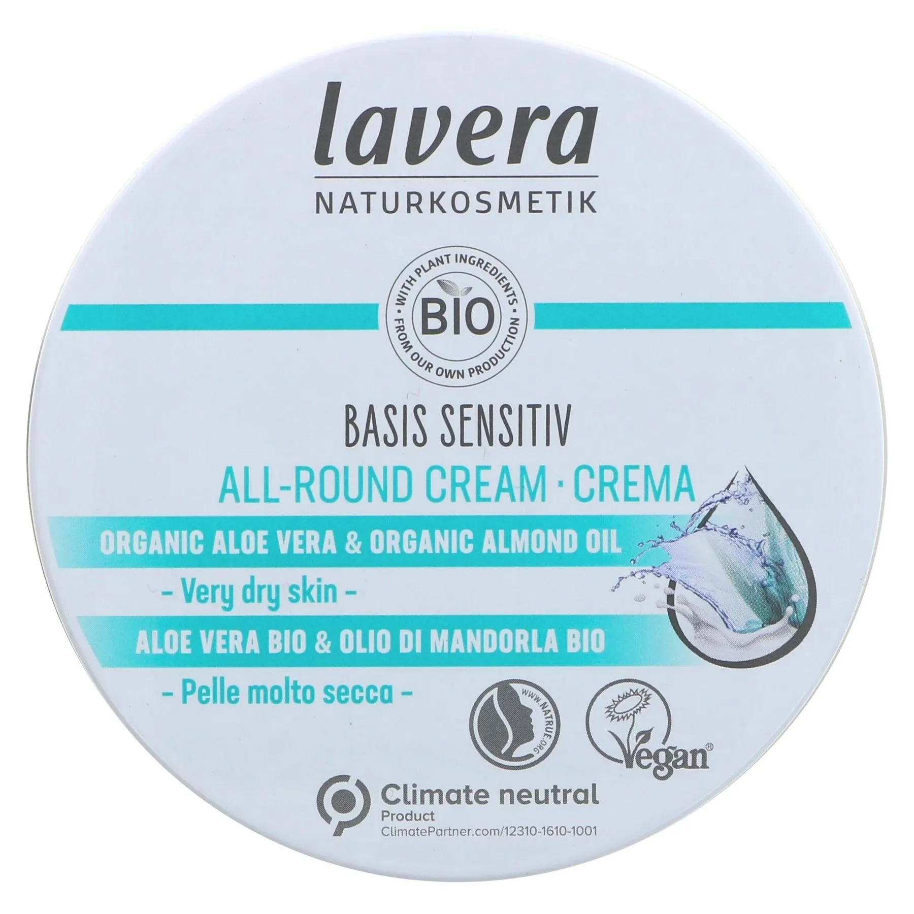 Lavera Basis Sensitiv All-round Cream 150ml/5oz