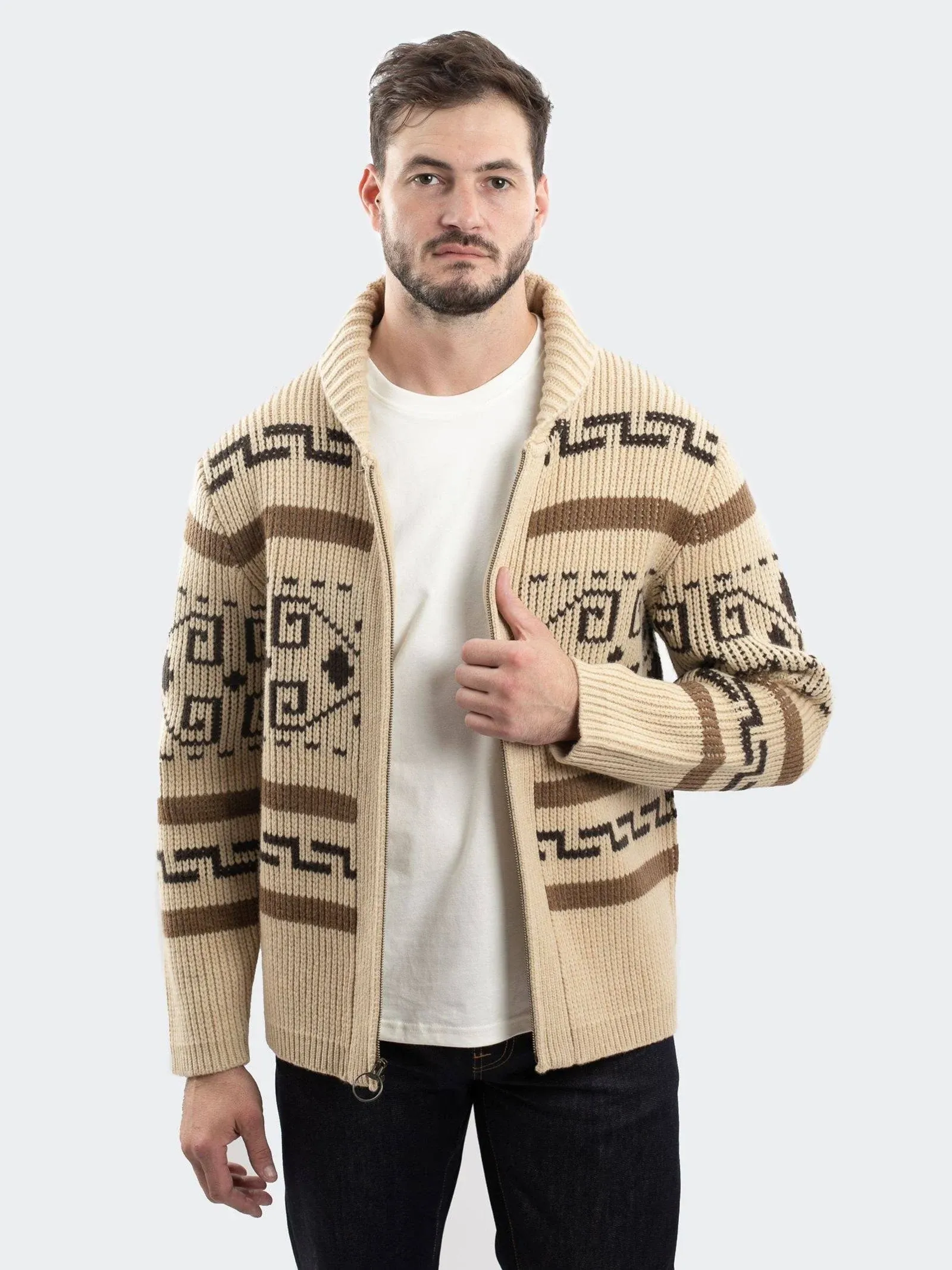 Pendleton The Original Westerley Sweater - Tan/Brown