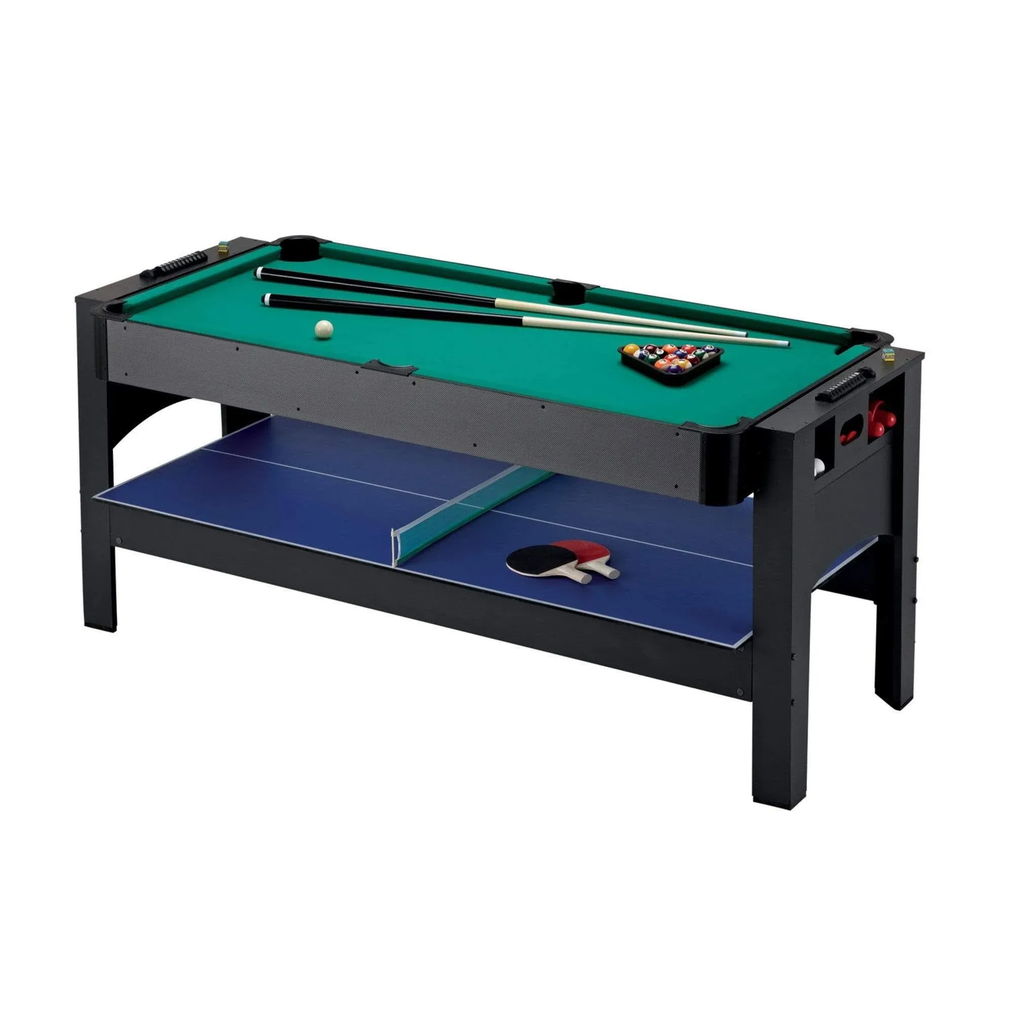 Fat Cat by GLD PRODUCTS Original 3-in-1, 6-Foot Flip Game Table (Air Hockey, Billiards and Table Tennis)