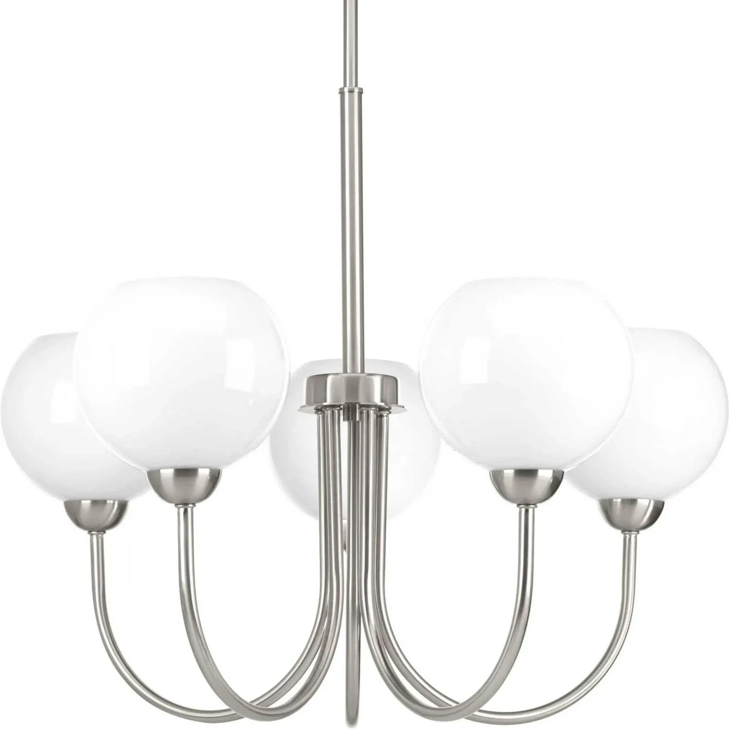 Progress Lighting Carisa 5-Light Brushed Nickel Modern/Contemporary Led; Dry rated ChandelierProgress Lighting Carisa 5-Light Brushed Nickel Modern/Contemporary Led; Dry rated Chandelier