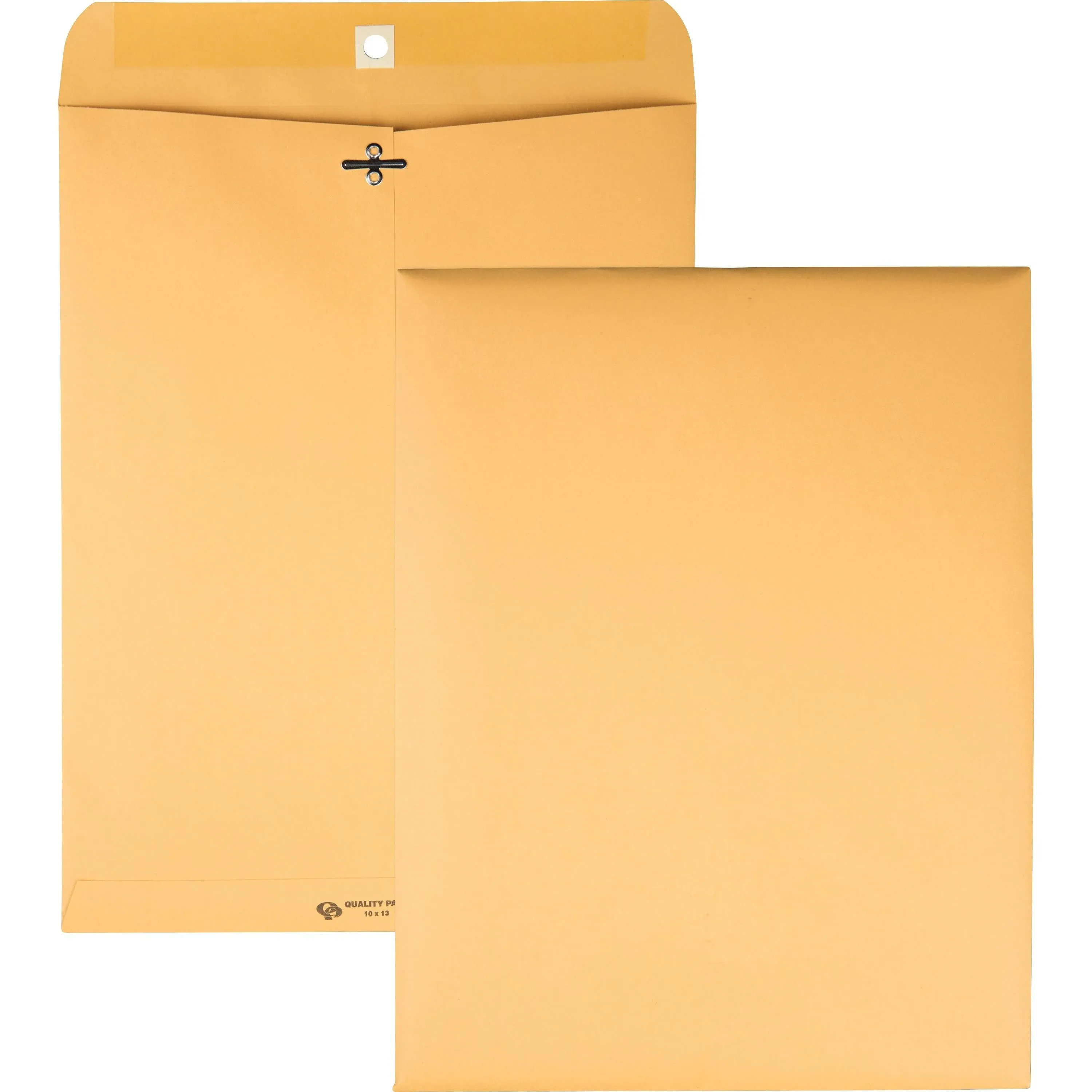 Quality Park Clasp Envelope 10 x 13 32lb Light Brown 100/Box