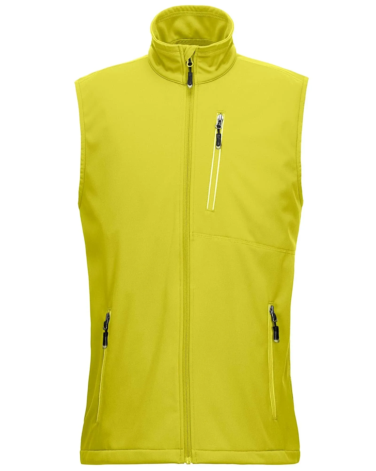 33,000ft Men&#039;s Windproof Lightweight Golf Vest Outerwear with Pockets, Softshell