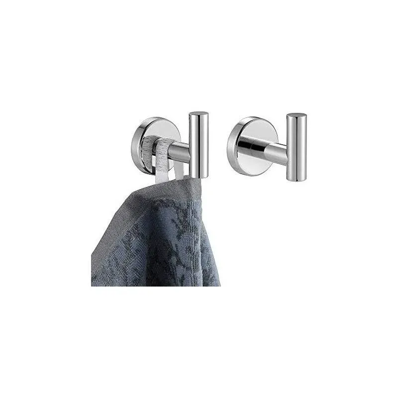 JQK Chrome Bathroom Towel Hook, 304 Stainless Steel Coat Robe Clothes Hook for ...