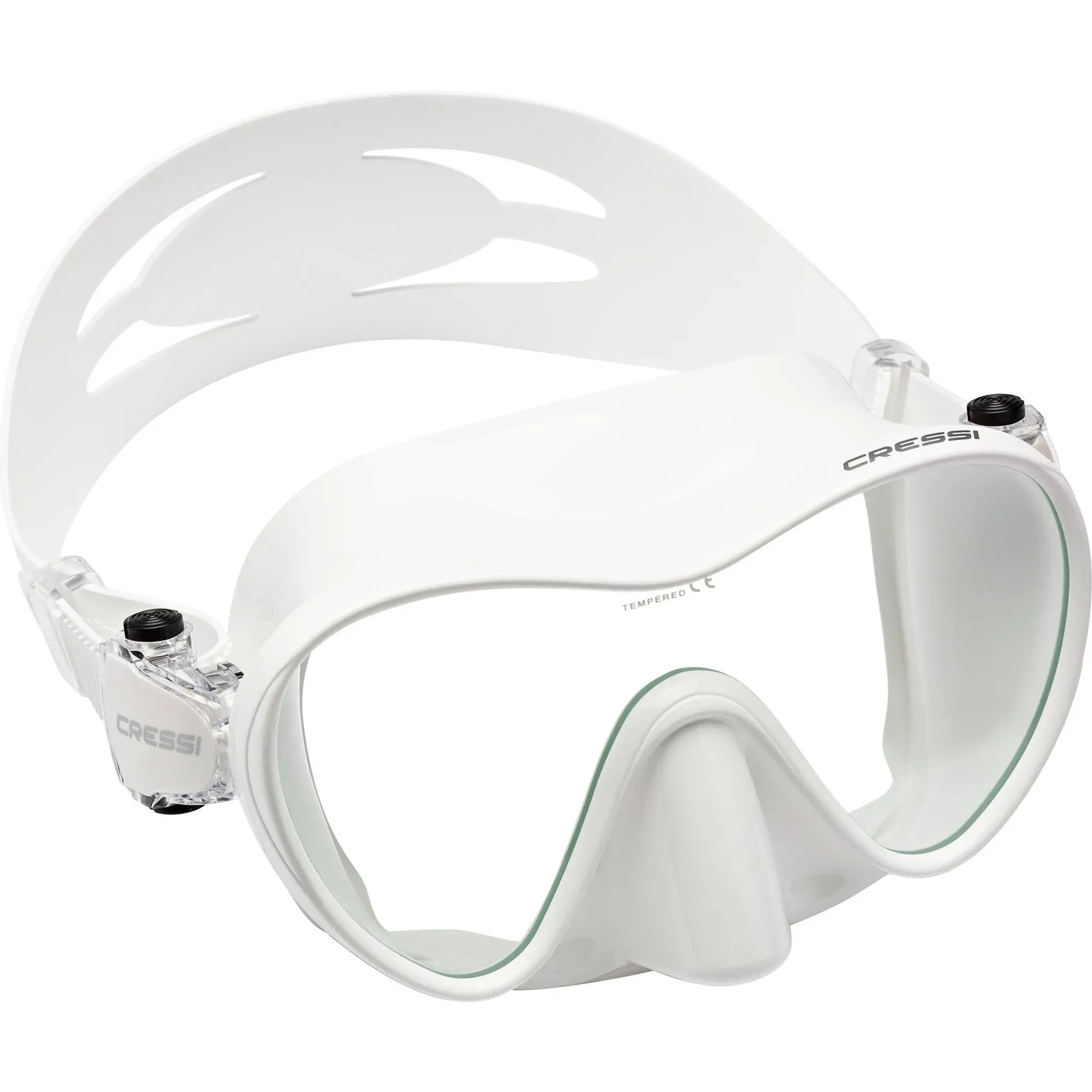 Cressi Mini F1 Frameless Scuba Diving Mask, White