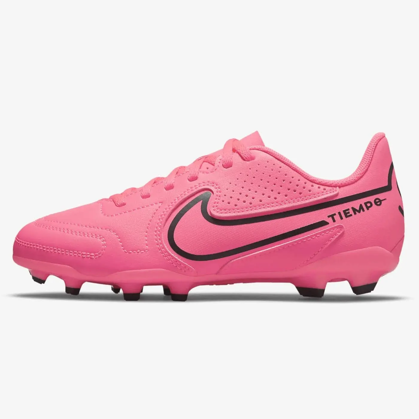 Nike Kids Tiempo Legend 9 Club FG/MG Pink/Black, 6