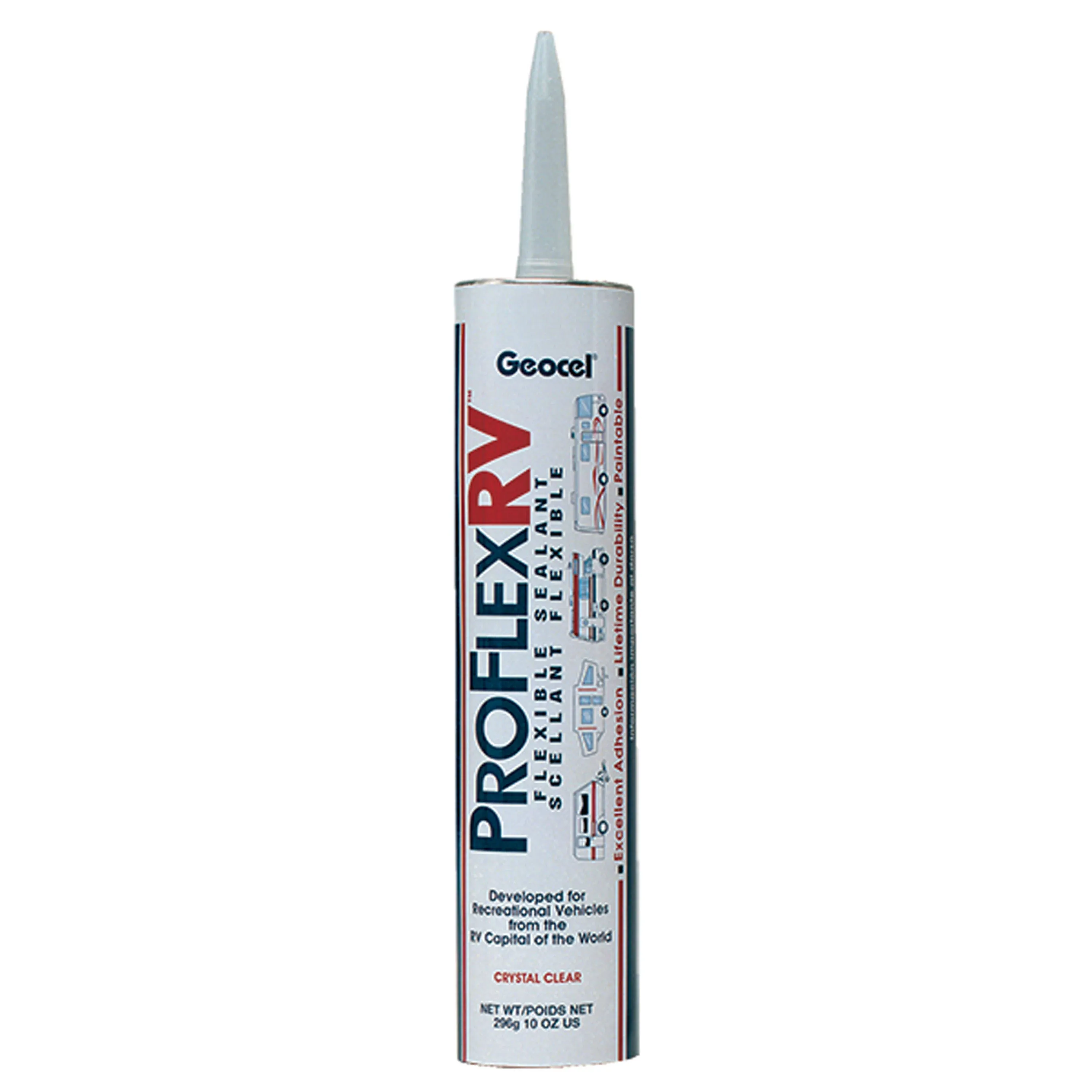 Geocel - ProFlex RV Flexible Sealant Clear 10 oz .