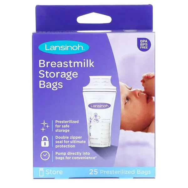 Lansinoh - Bolsas de almacenamiento de Leche materna, 50 unidades, 4 onzas