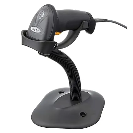 Symbol Zebra LS2208 Corded USB Handheld Laser Barcode Scanner Black with Cable