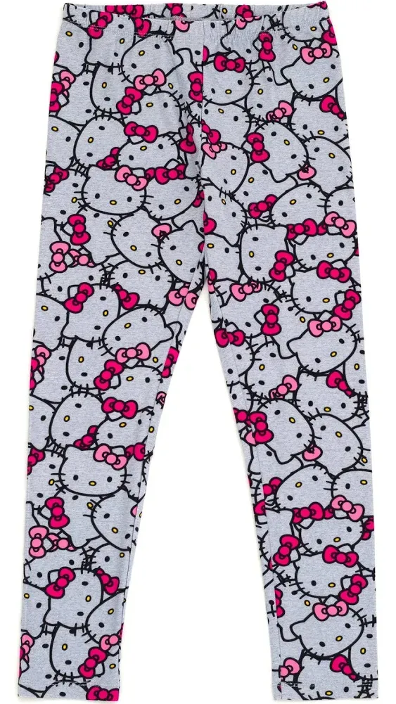 Hello Kitty Girls Pullover FleeceHoodie and Leggings Outfit Set