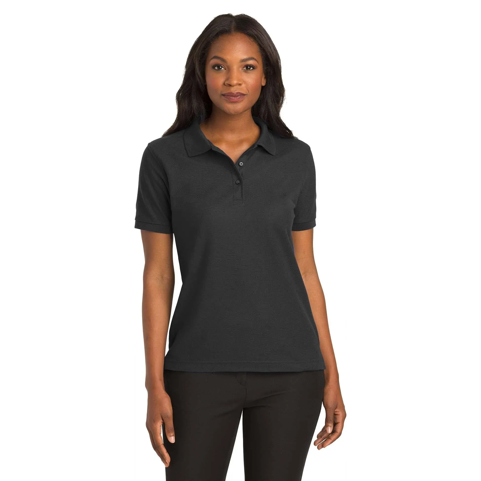 Port Authority L500 Ladies Silk Touch Polo - Orange - M