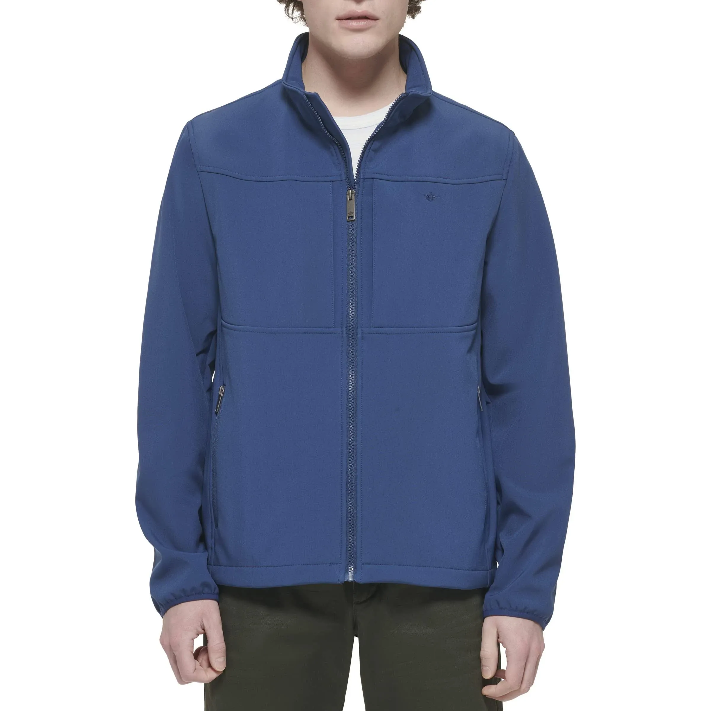 Dockers Men's Clean Zip-up Softshell Jacket