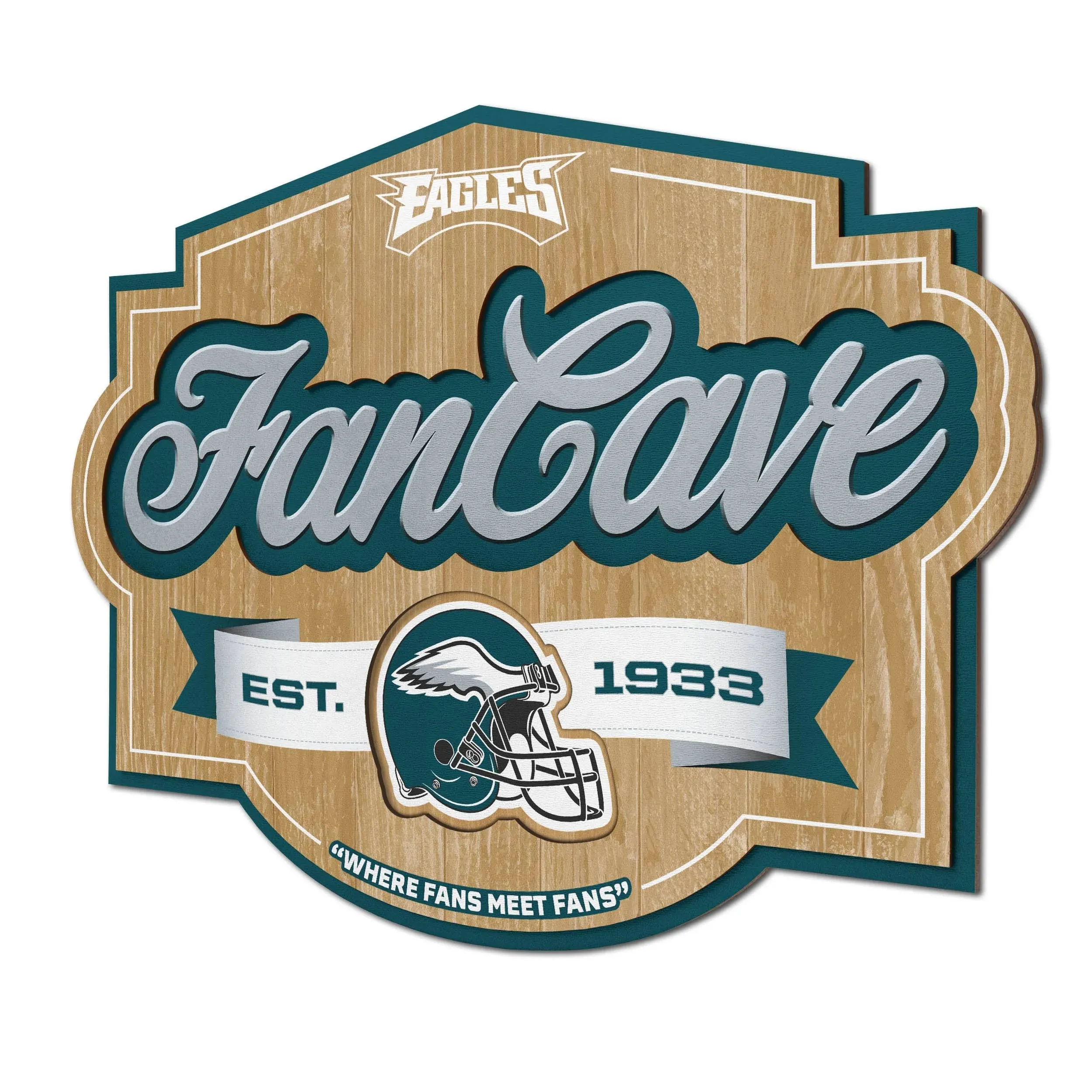 Officially Licensed NFL  Philadelphia Eagles Fan Cave Sign - 20660240 | HSN