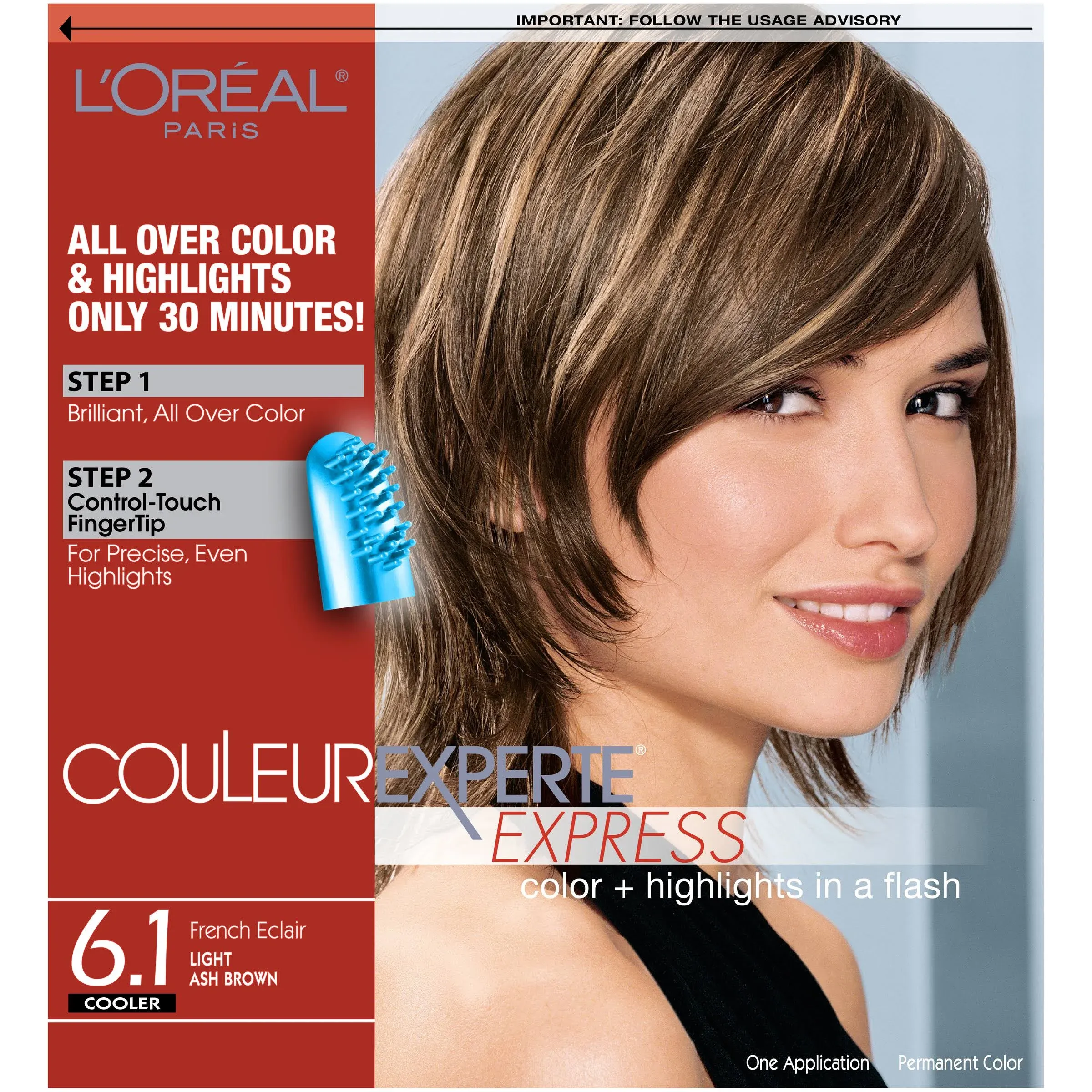 L'Oreal 1127543 Couleur Experte Hair Color, Light Ash Brown