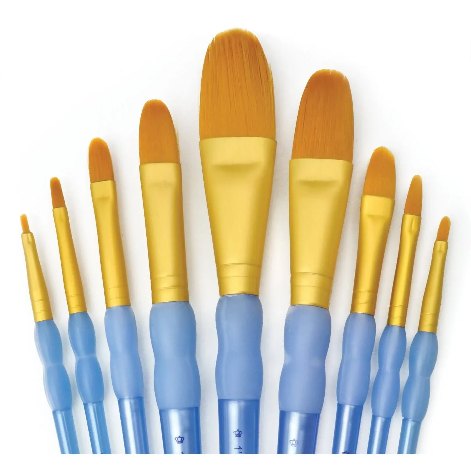 Royal and Langnickel Crafter's Choice Filbert and Wash Taklon Variety Brush Set ...