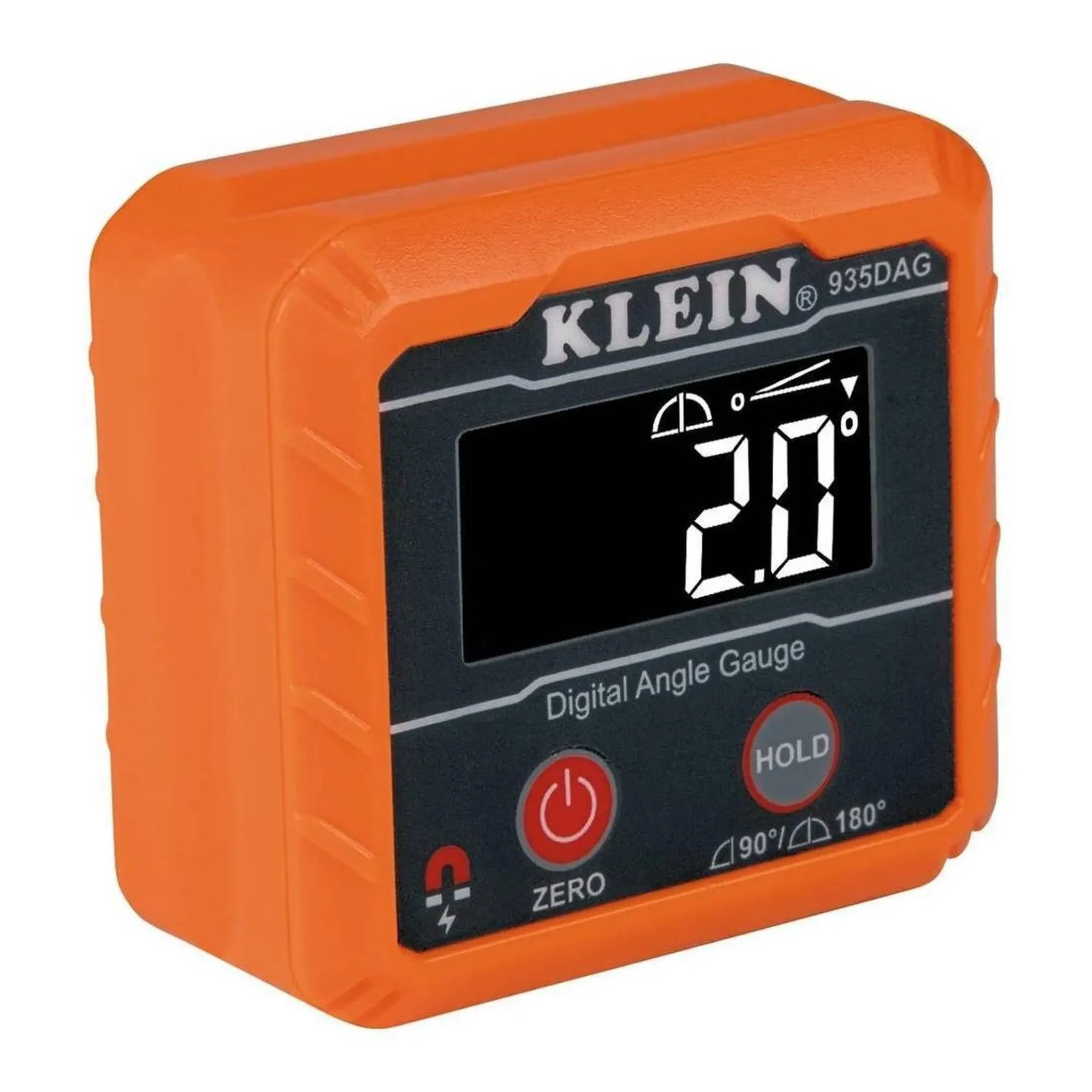 Klein Tools 935DAG Digital Electronic Level and Angle Gauge, Measures 0 - 90 and 0 - 180 Degree Ranges, Measures and Sets Angles