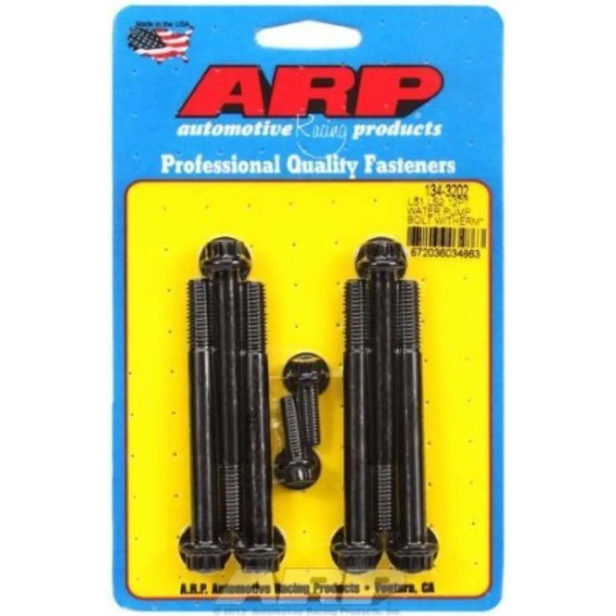 ARP 134-3201: LS1 LS2 Water Pump W Thermostat Housing SS Hex Bolt Kit