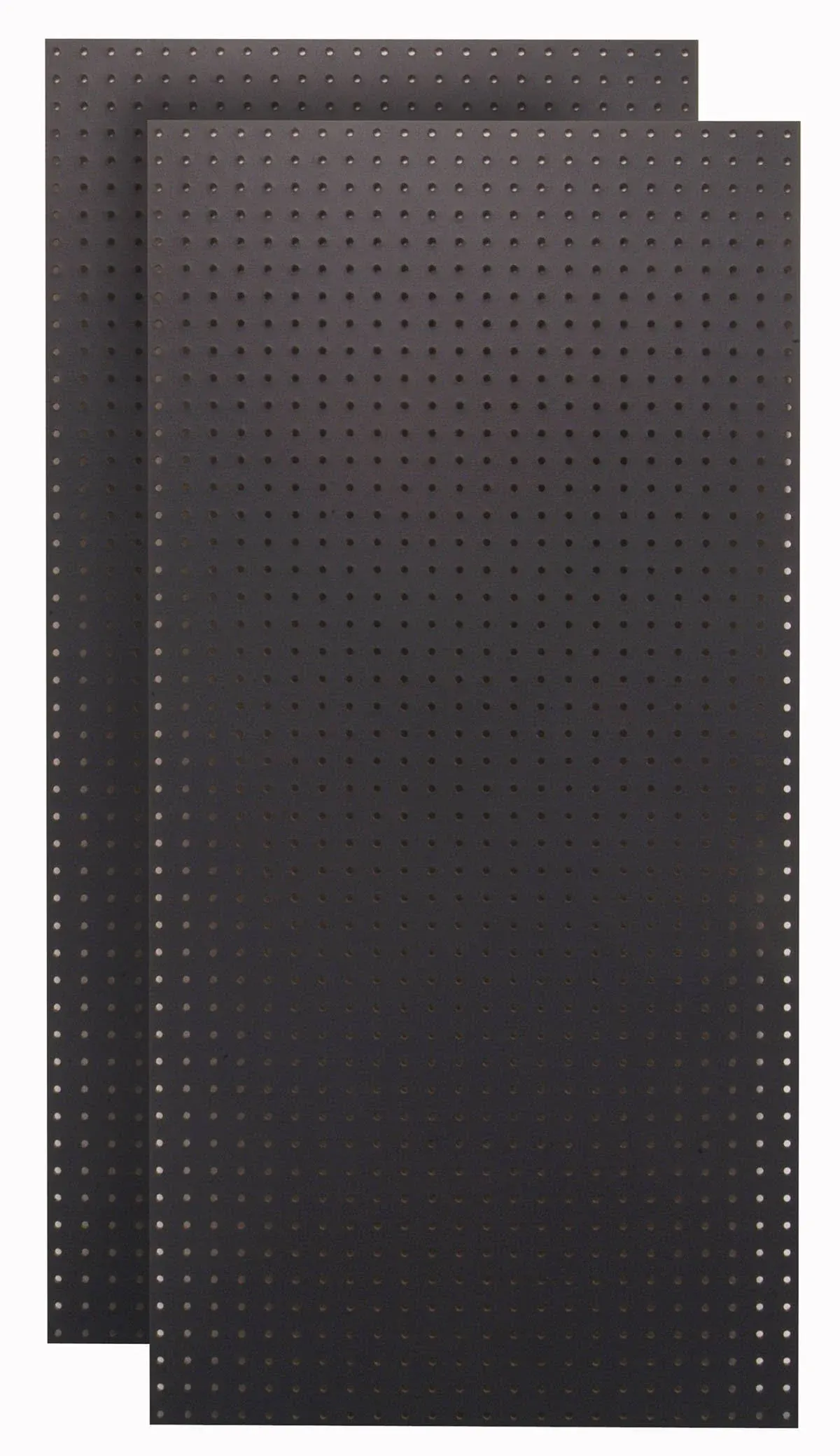 Triton Products 24 inch x 48 inch Black Tempered Wood Pegboards 2 Pk