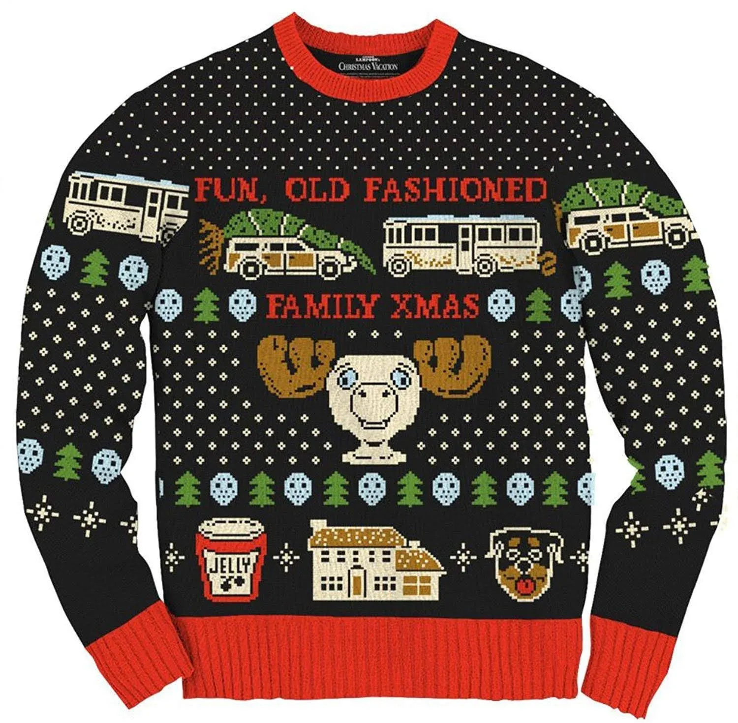 Christmas Vacation Old Fashioned Xmas Ugly Sweater