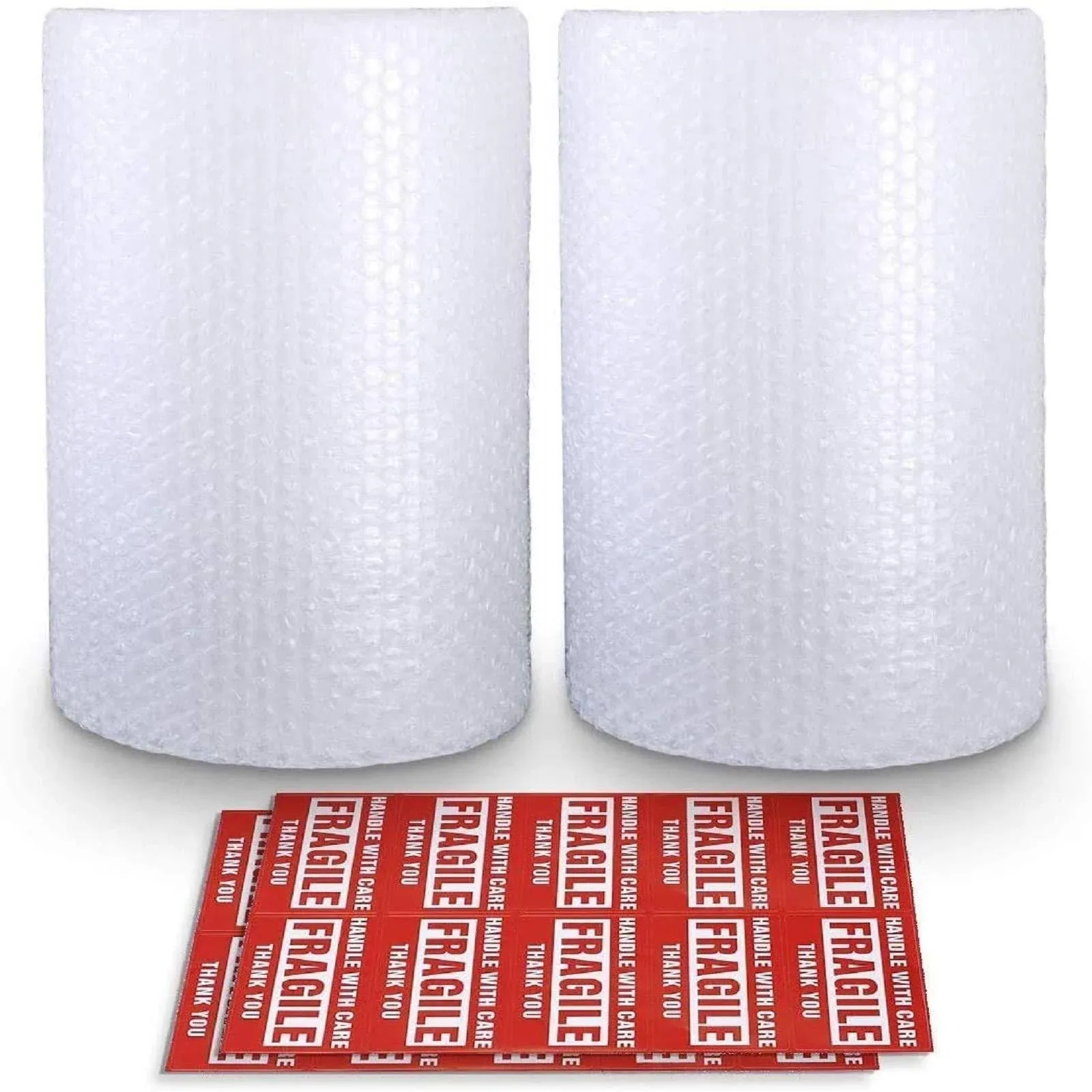 2-Pack Bubble Cushioning Wrap Rolls 3/16" Air Bubble 12 inch x 72 Feet Total ...