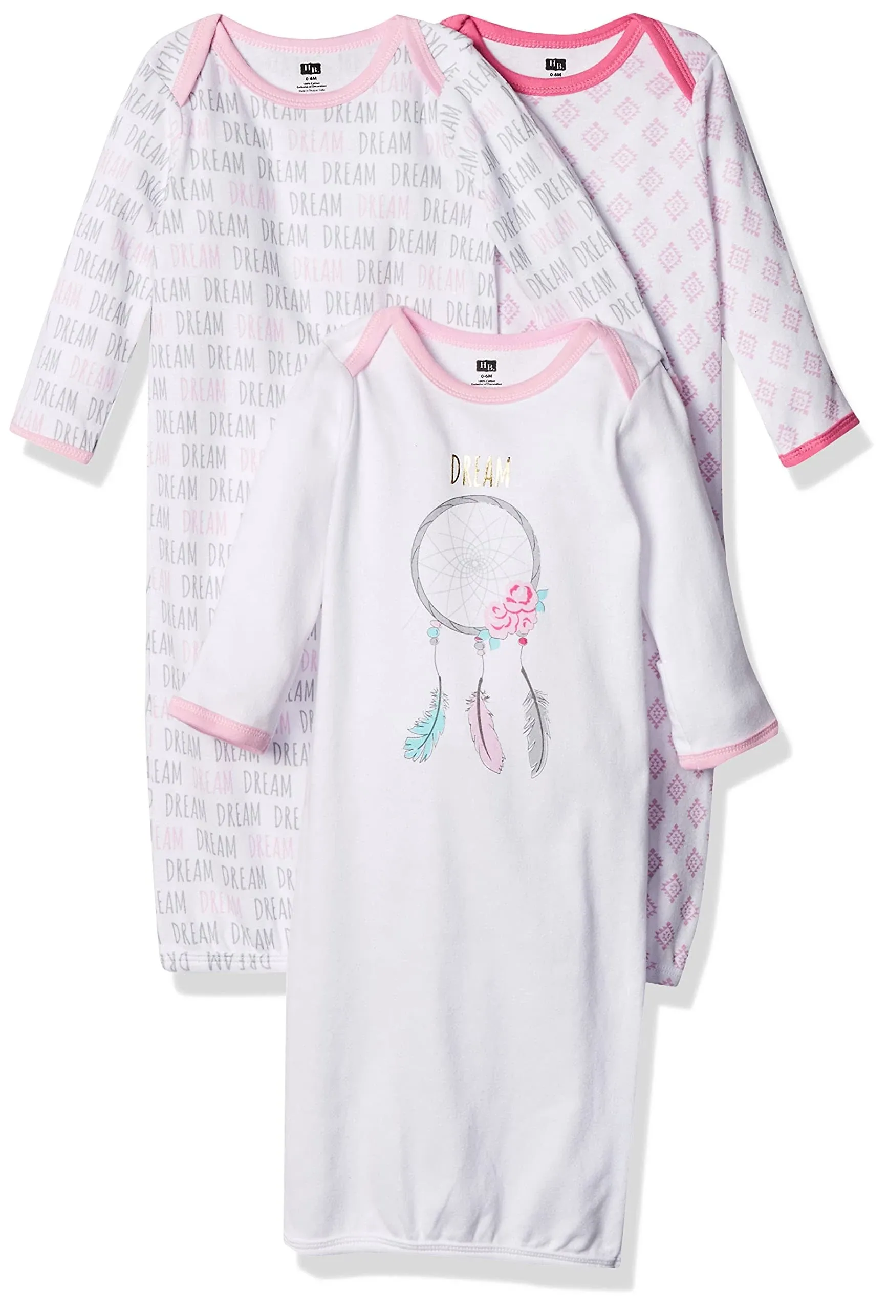 Hudson Baby Cotton Gowns Dream Catcher / 0-6 Months