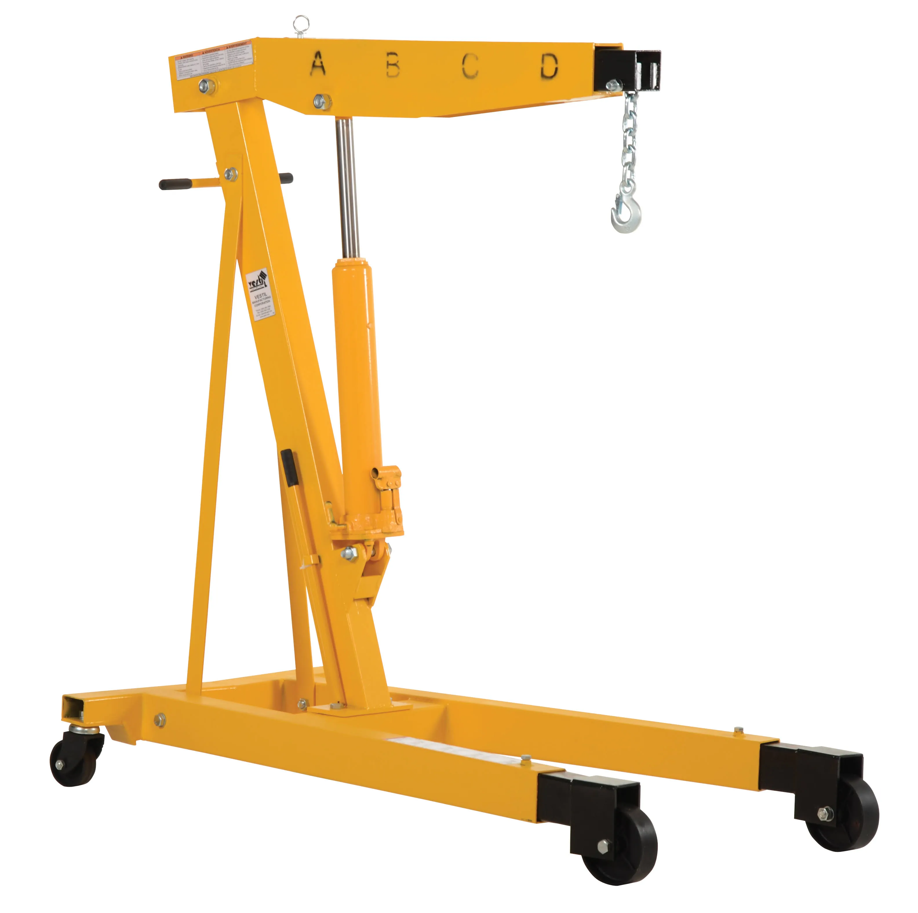 Vestil EHN-60-T Engine Hoist Telescopic Legs 6000 lbs