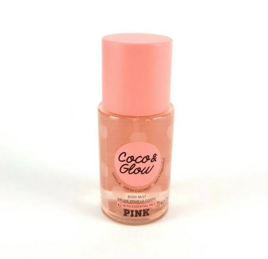 Victoria's Secret Pink Covo Glow Body Mist w/Essential Oils 2.5oz New Vs