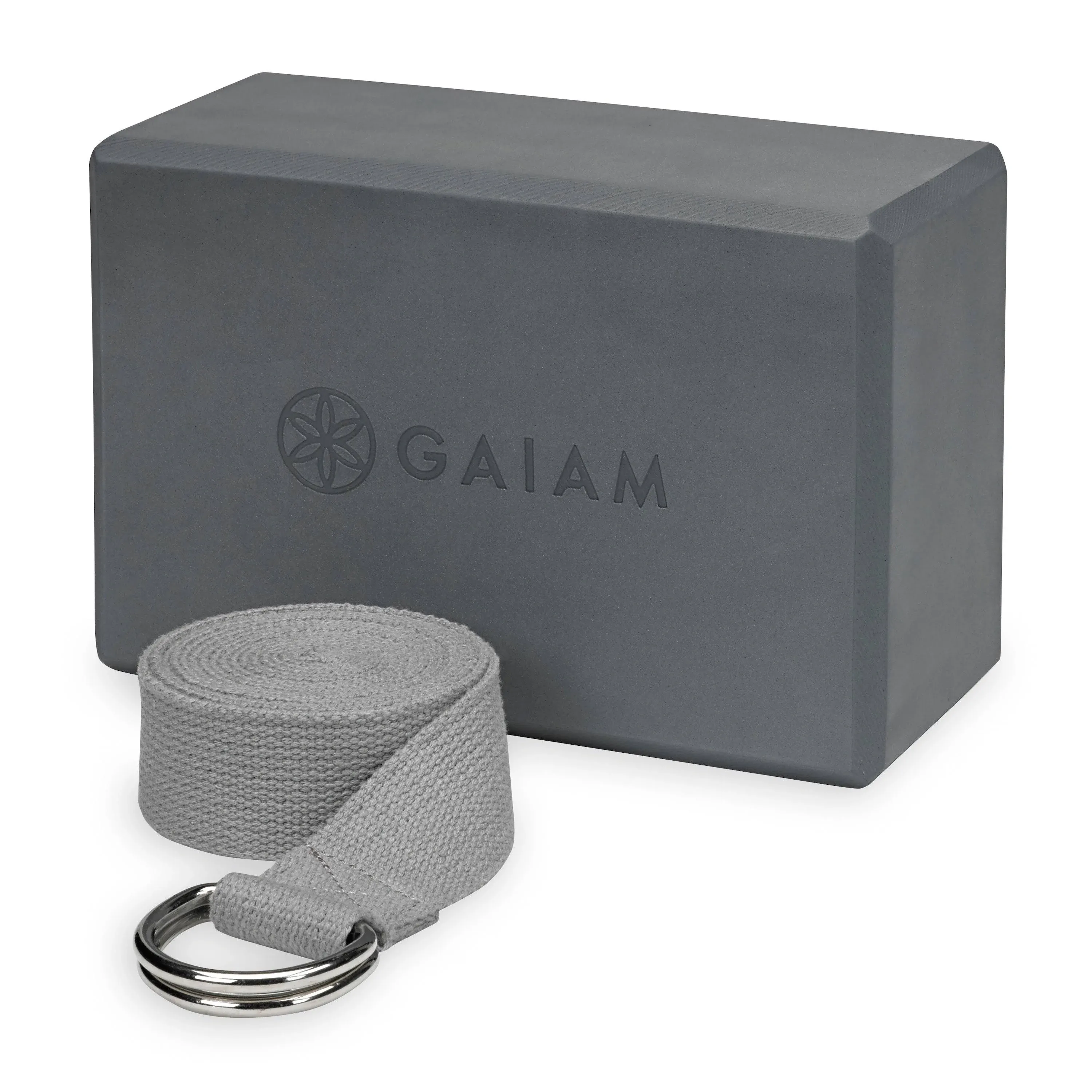 Gaiam Yoga Block and Strap Combo