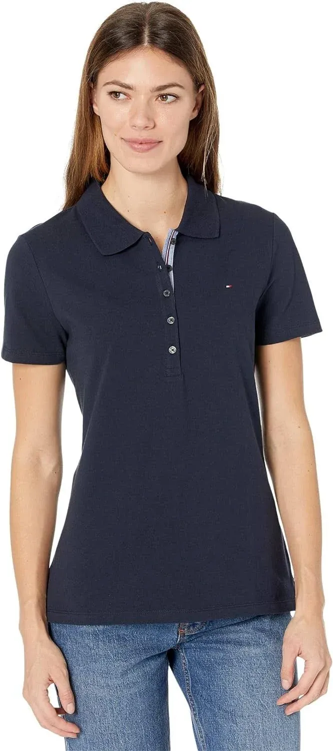 Tommy Hilfiger Klassisches Poloshirt für Damen (Standard und Übergröße)