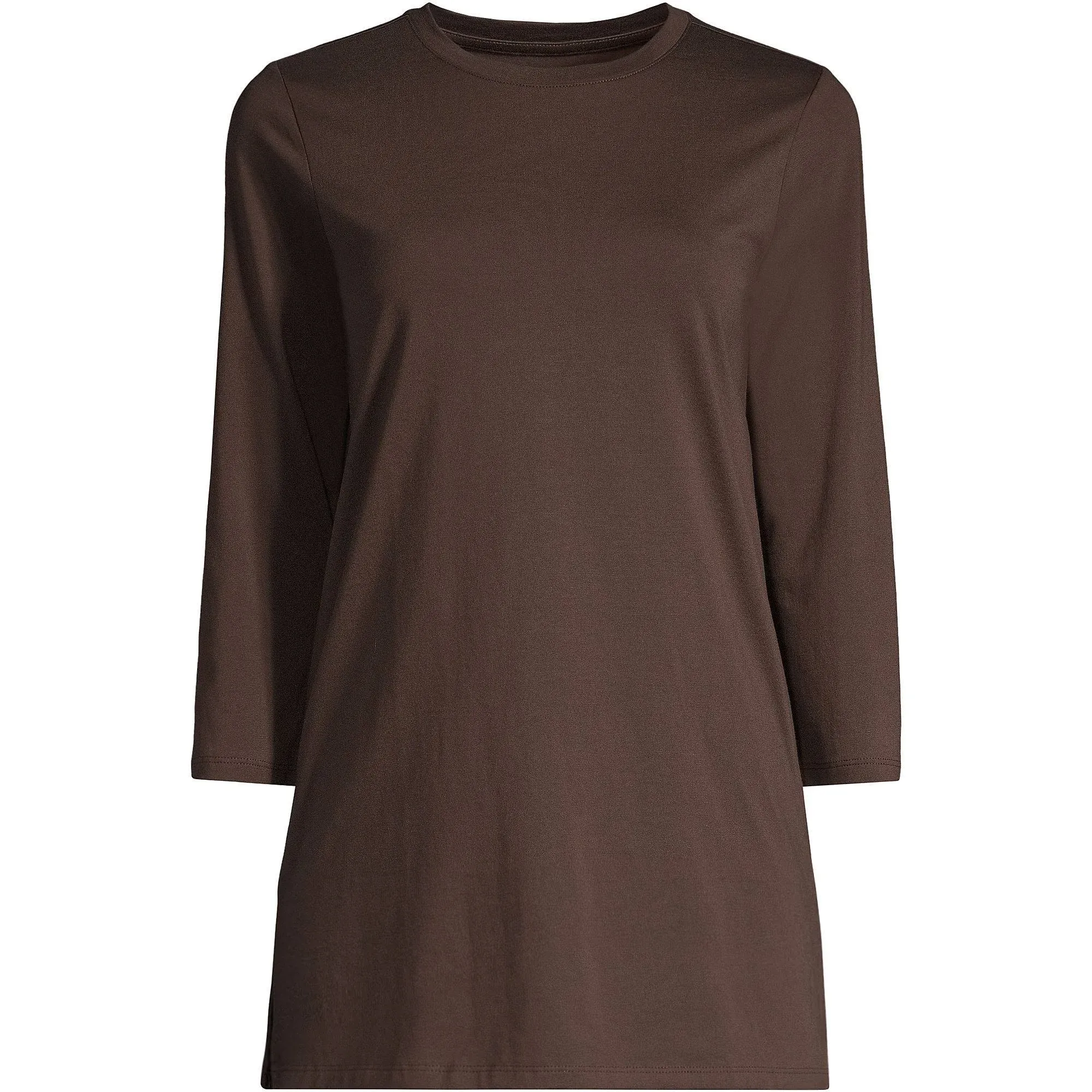 Lands' End Women's Petite 3/4 Sleeve Cotton Supima Tunic