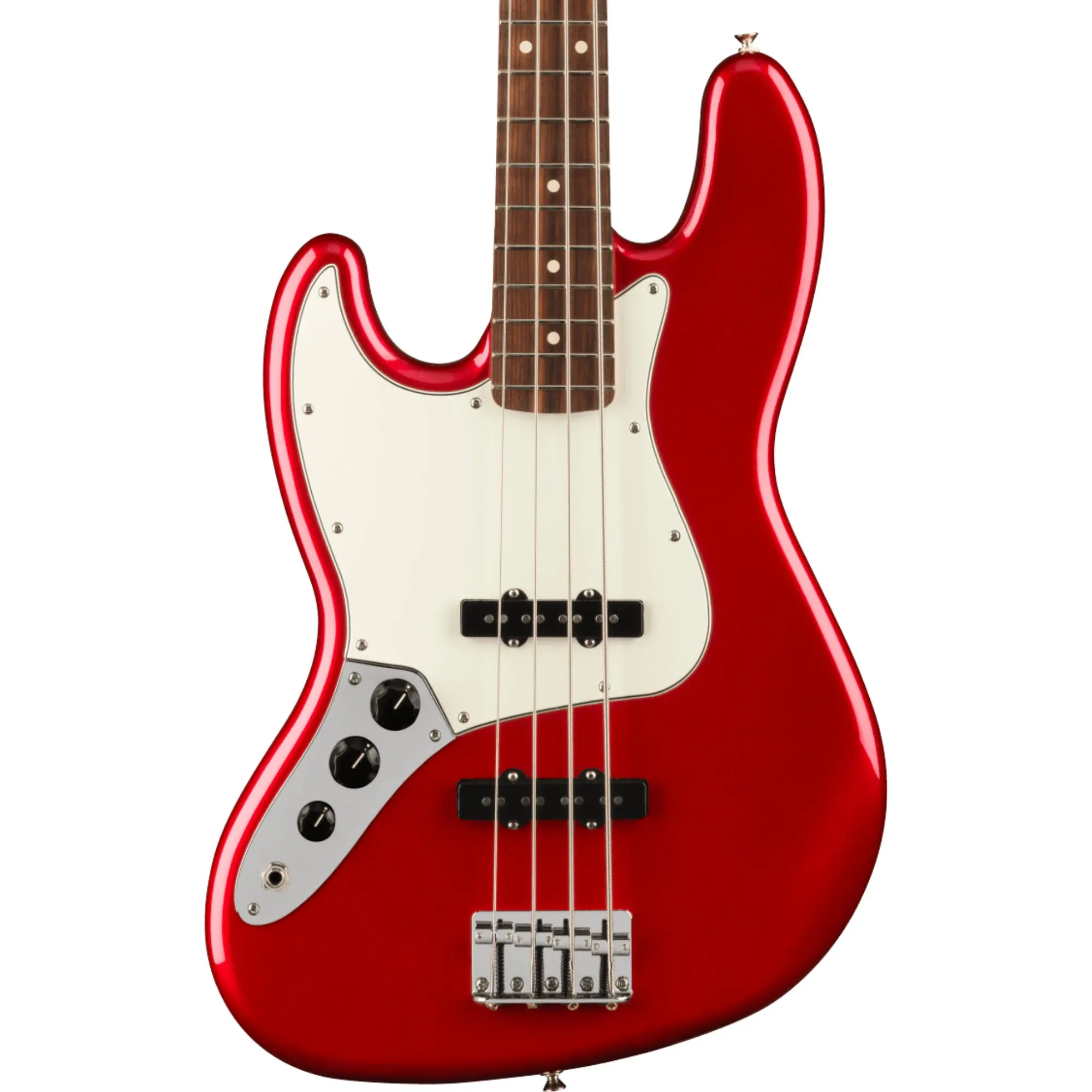 Fender Player Jazz Bass Left-Handed 4-String Bass Guitar, Candy Apple Red