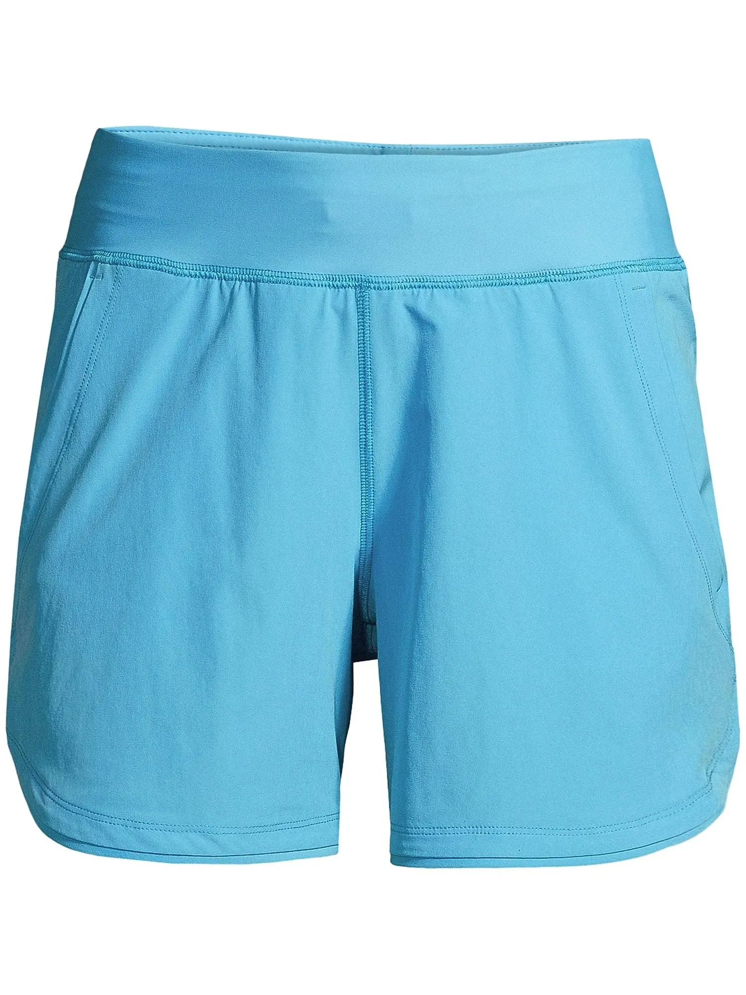 Women's Lands' End Curvy Fit 5" Quick Dry Swim Shorts